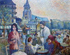 Saint-Germain-des-Prés. 1946. Huile sur toile, 73 x92 cm