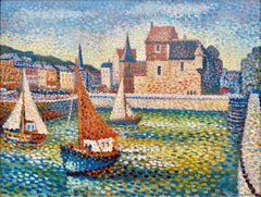 Lucien Neuquelman, Paris 1909 – 1988, French, Old Harbor of Honfleur - Normandy