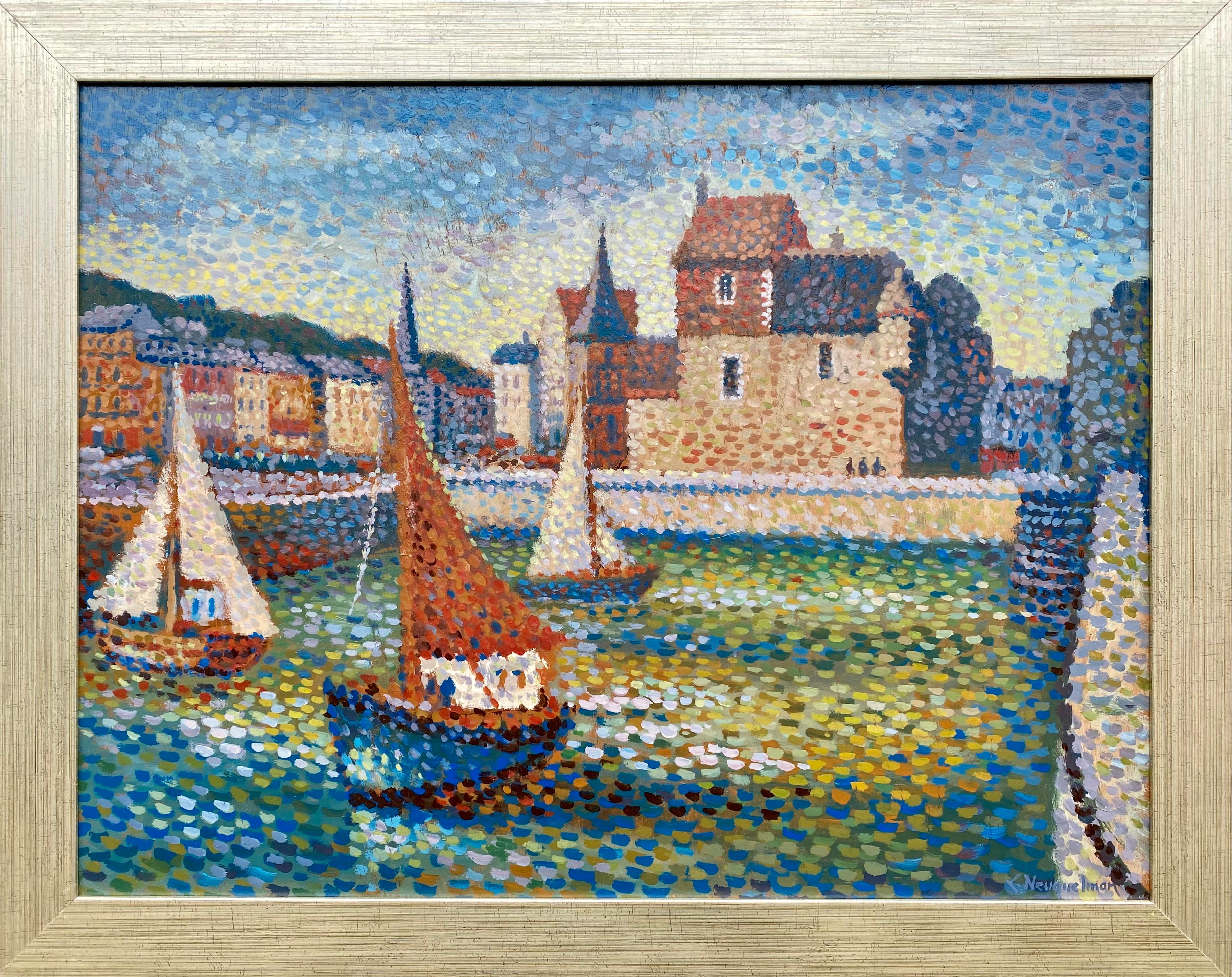 Lucien Neuquelman, Paris 1909 - 1988, Französisch, Alter Hafen von Honfleur - Normandie