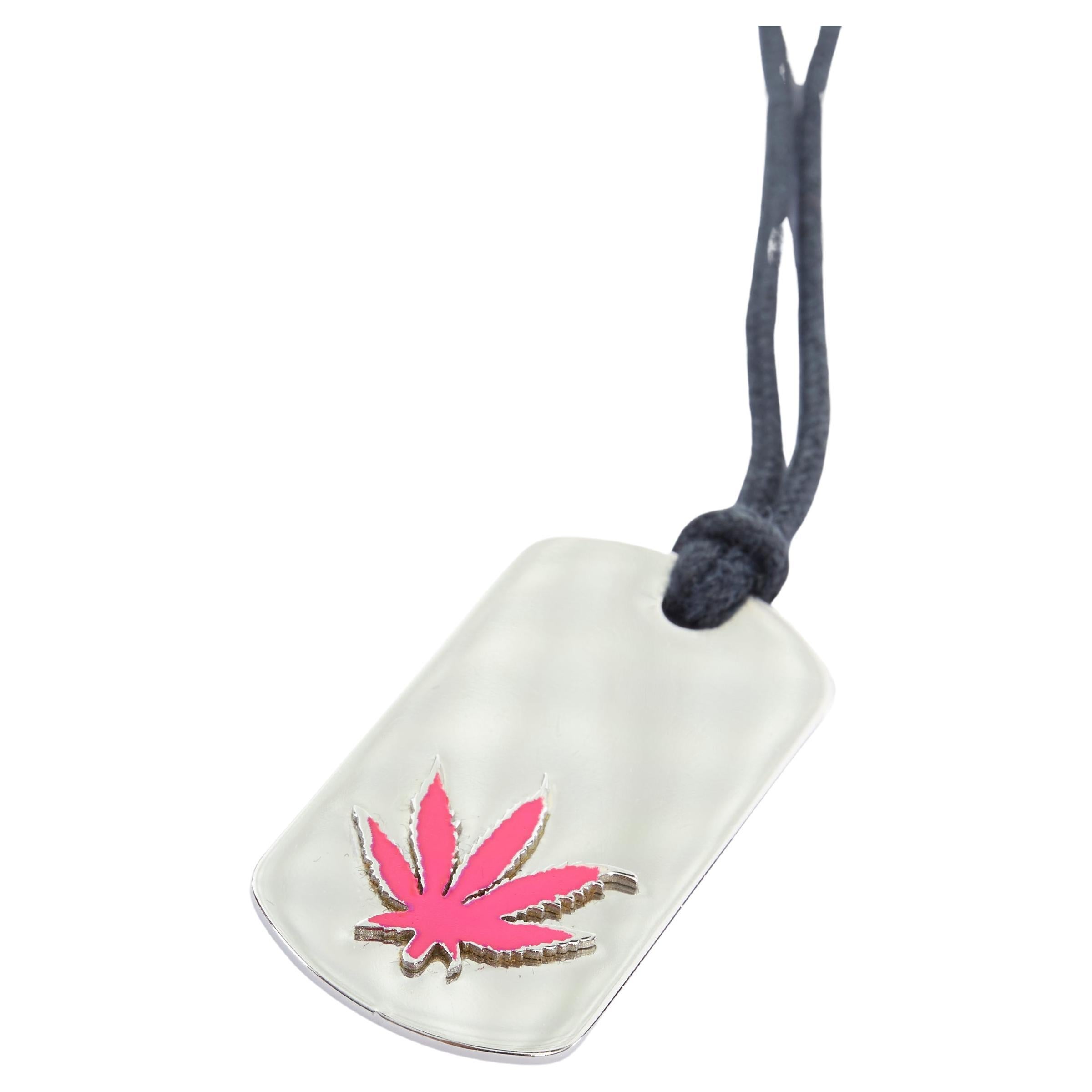 Pot leaf dog tag online