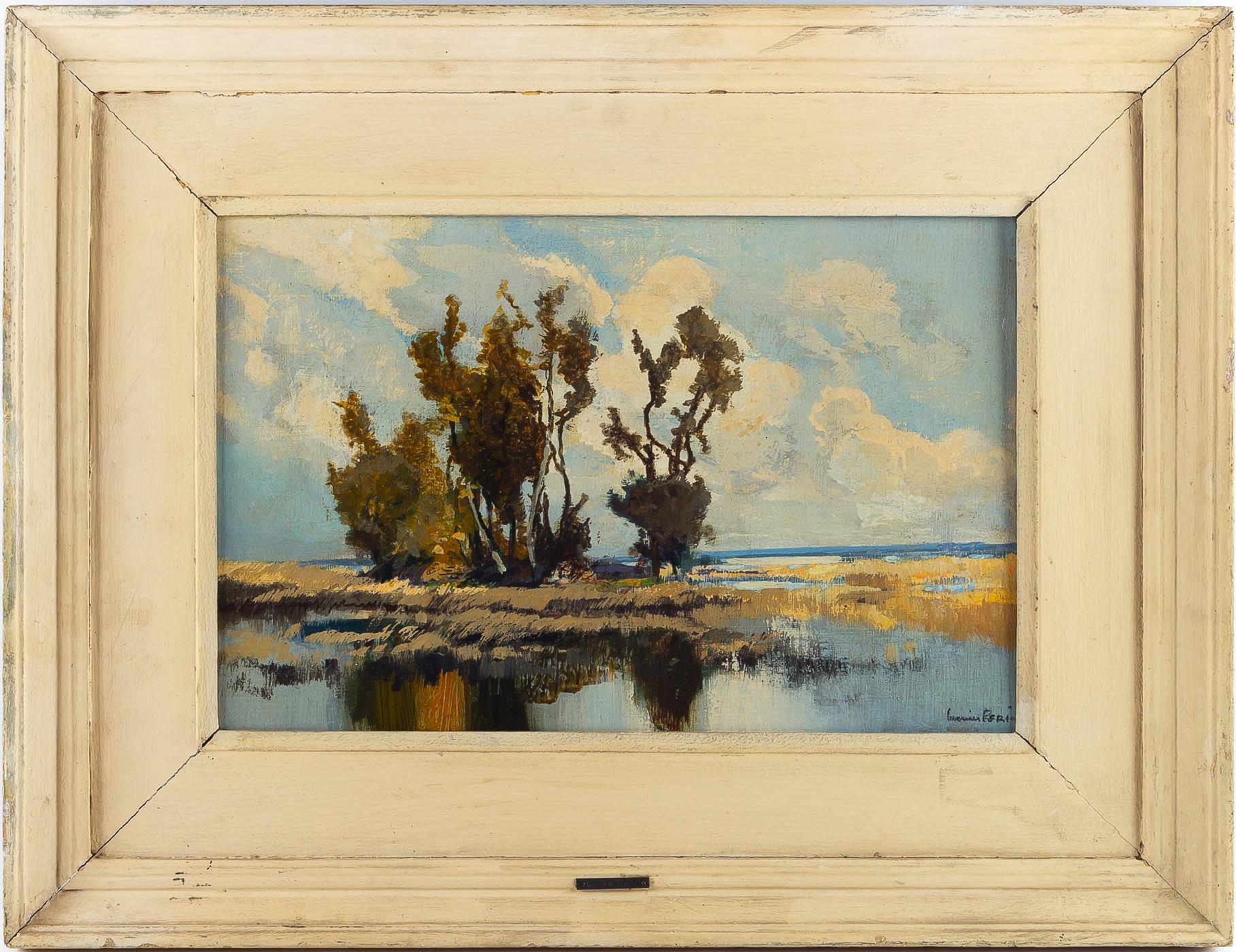 Lucien Péri, oil on panel, Le Liamone Corsican View, circa 1925-1935

It is rare to be able to find on the Market Art paintings of this well-known Corsica painter, of the Ajaccio School.
We are pleased to share with you this beautiful painting of