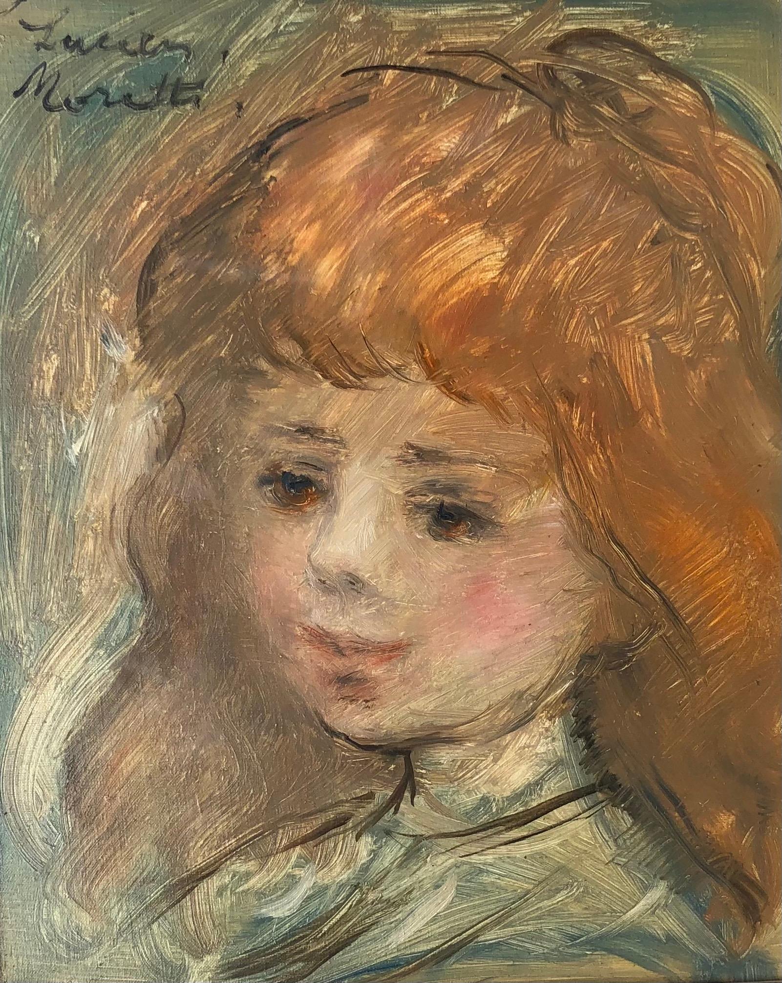 Portrait Painting Lucien Philippe Moretti - Jeune femme