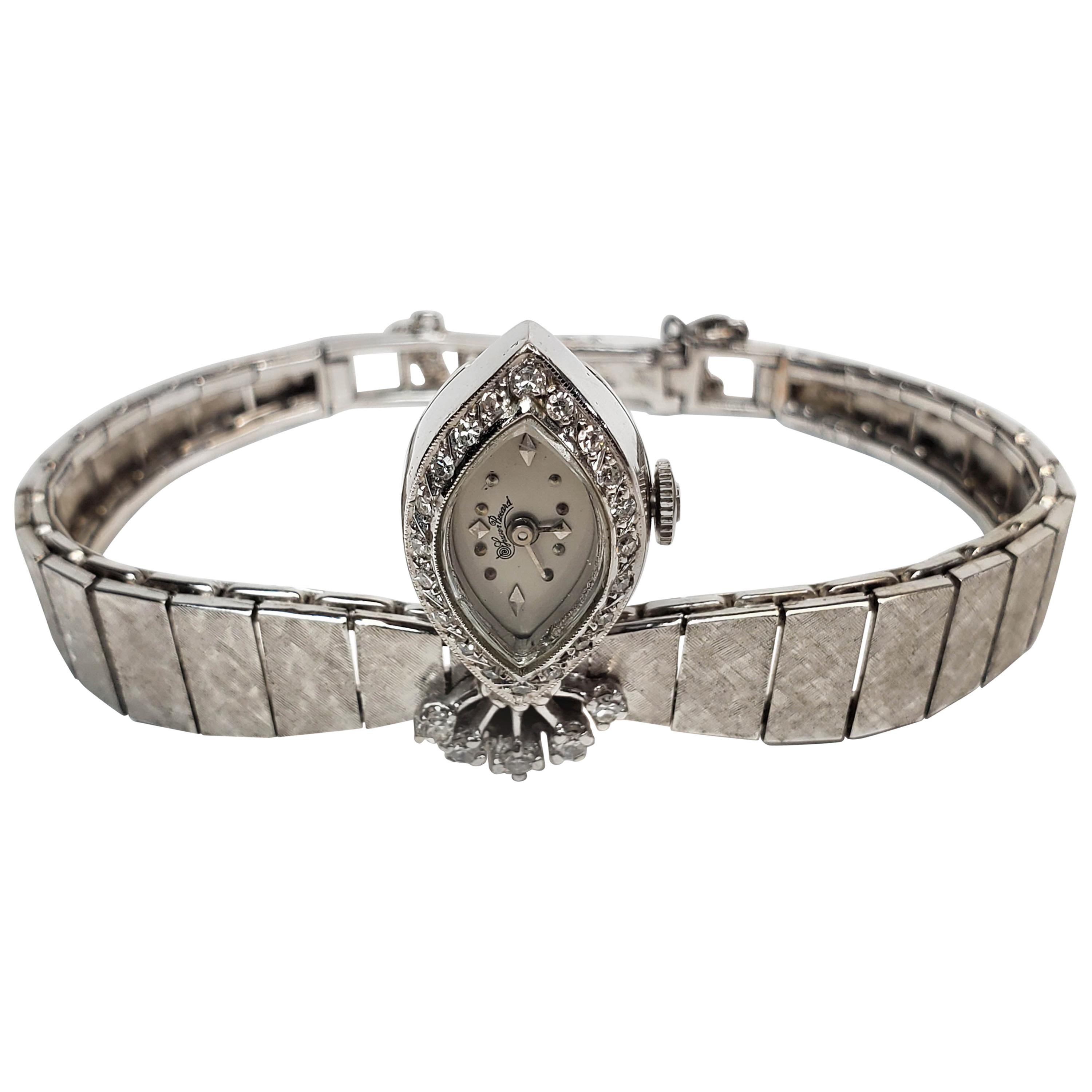 Lucien Picard Diamond Ladies Wristwatch in 14 Karat White Gold