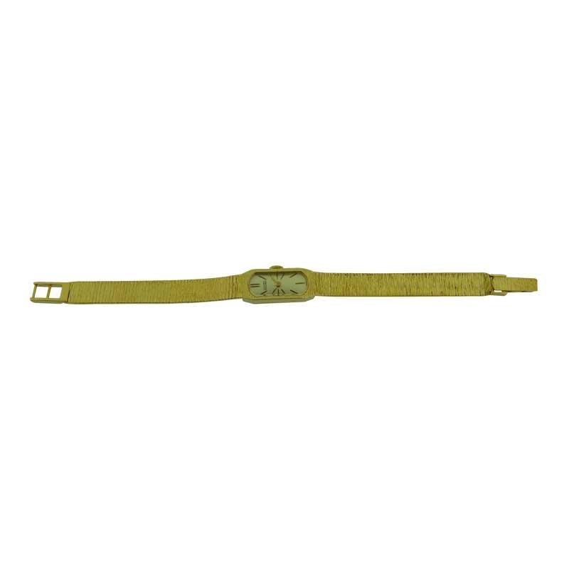 vintage lucien piccard 14k gold ladies watch