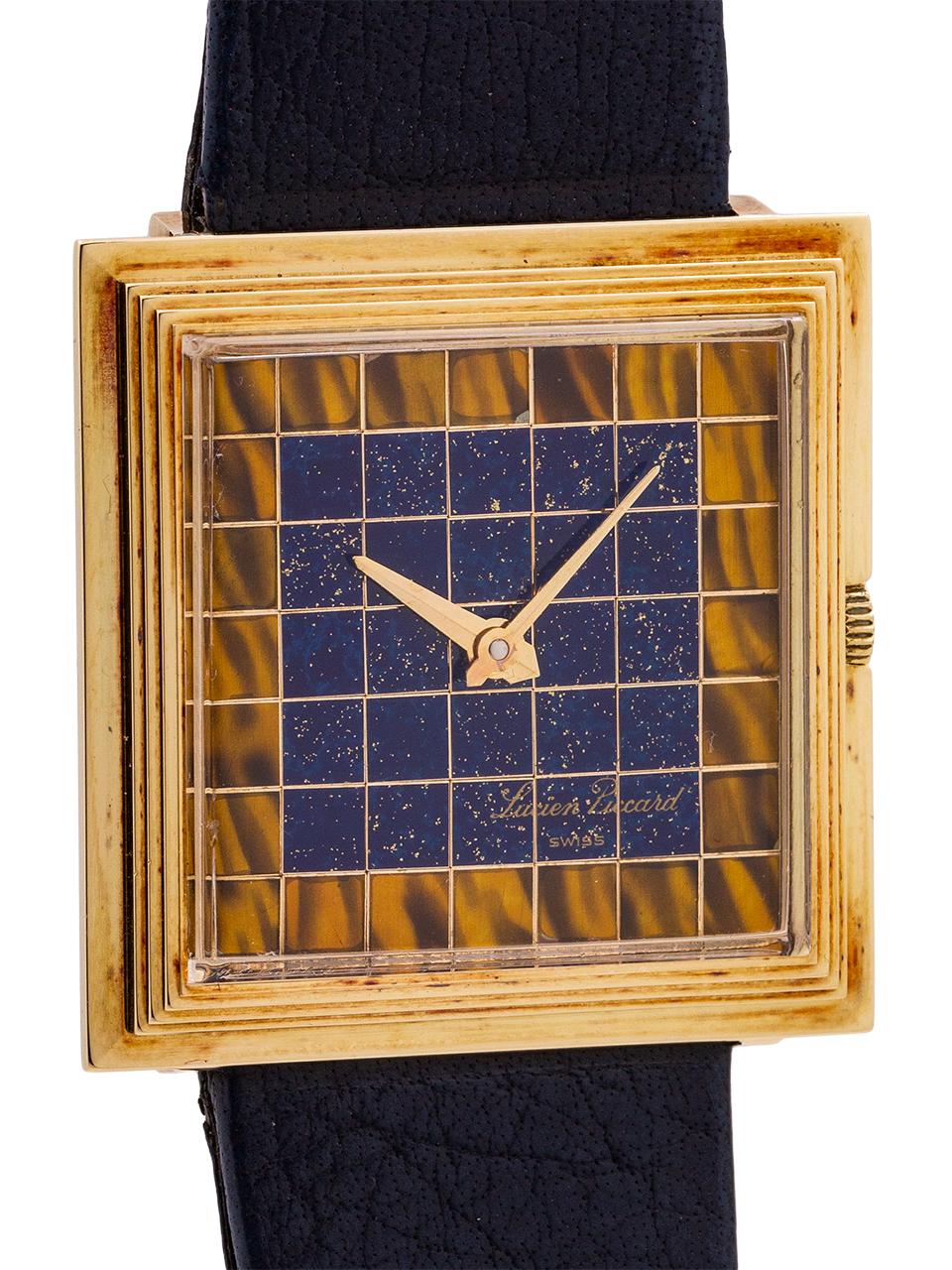 lucien piccard square watch