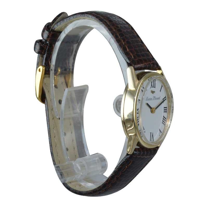 lucien piccard 18k gold watch