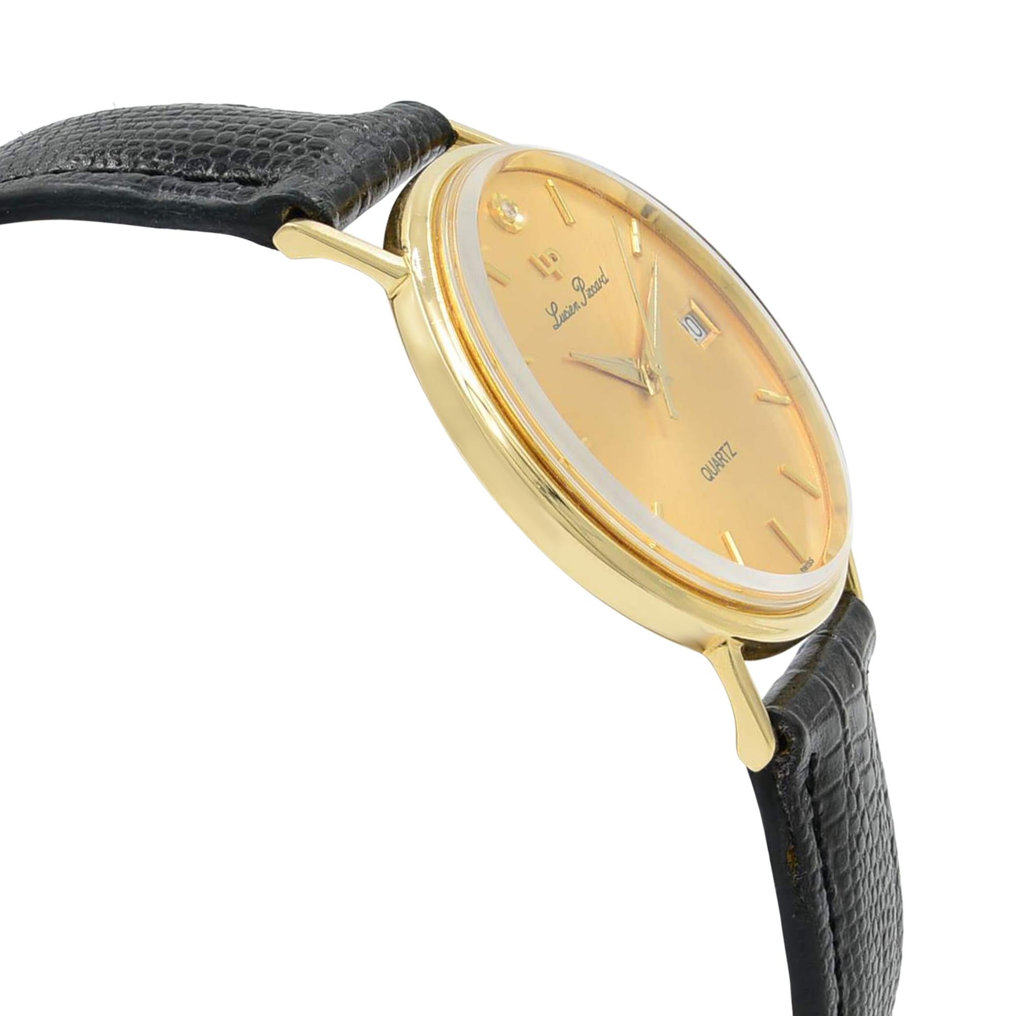 lucien piccard gold watch