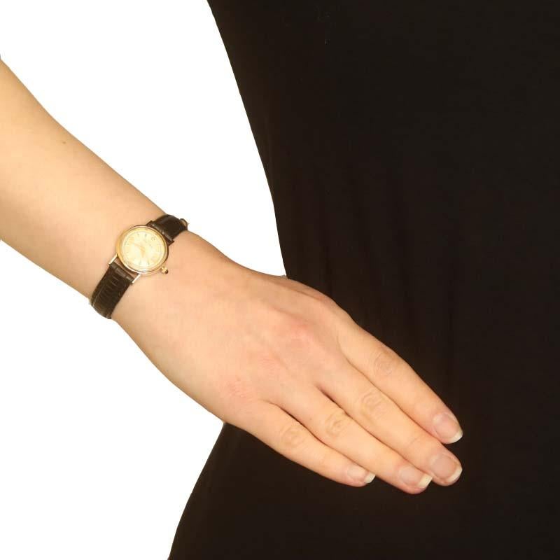 Lucien Piccard Diamond Wristwatch - Yellow Gold 14k Quartz In Excellent Condition In Greensboro, NC