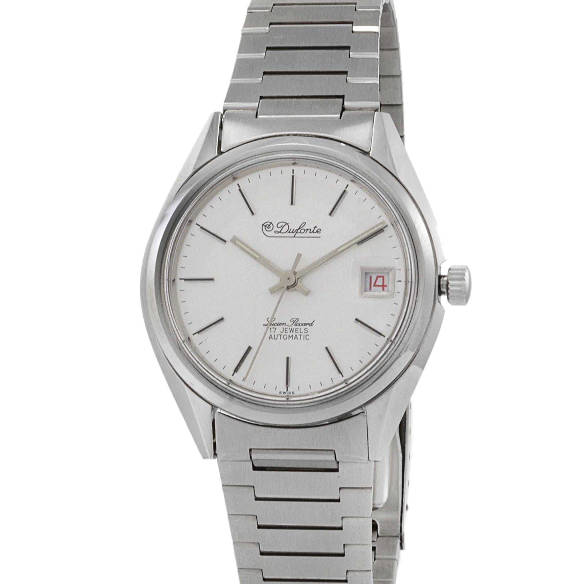 Lucien Piccard Dufonte Calatrava Montre avec date Excellent état - En vente à New York, NY