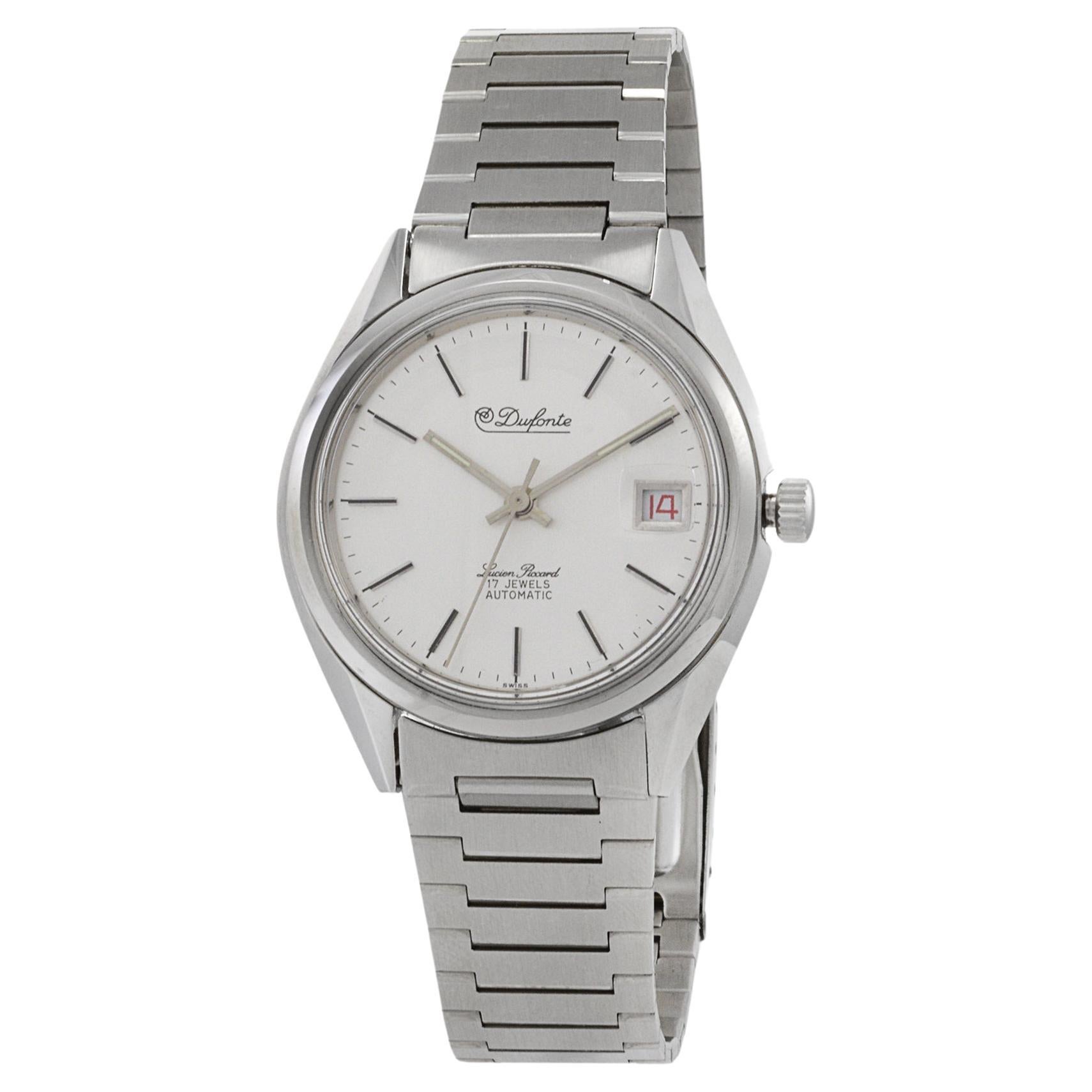 Lucien Piccard Dufonte Calatrava Watch with Date For Sale