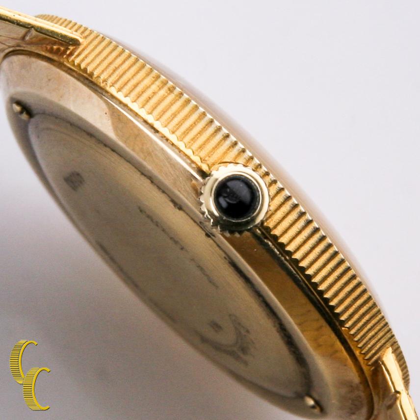Lucien Piccard Gold Eagle 14 Karat Yellow Gold Mechanical Watch with Mesh Band In Good Condition In Sherman Oaks, CA