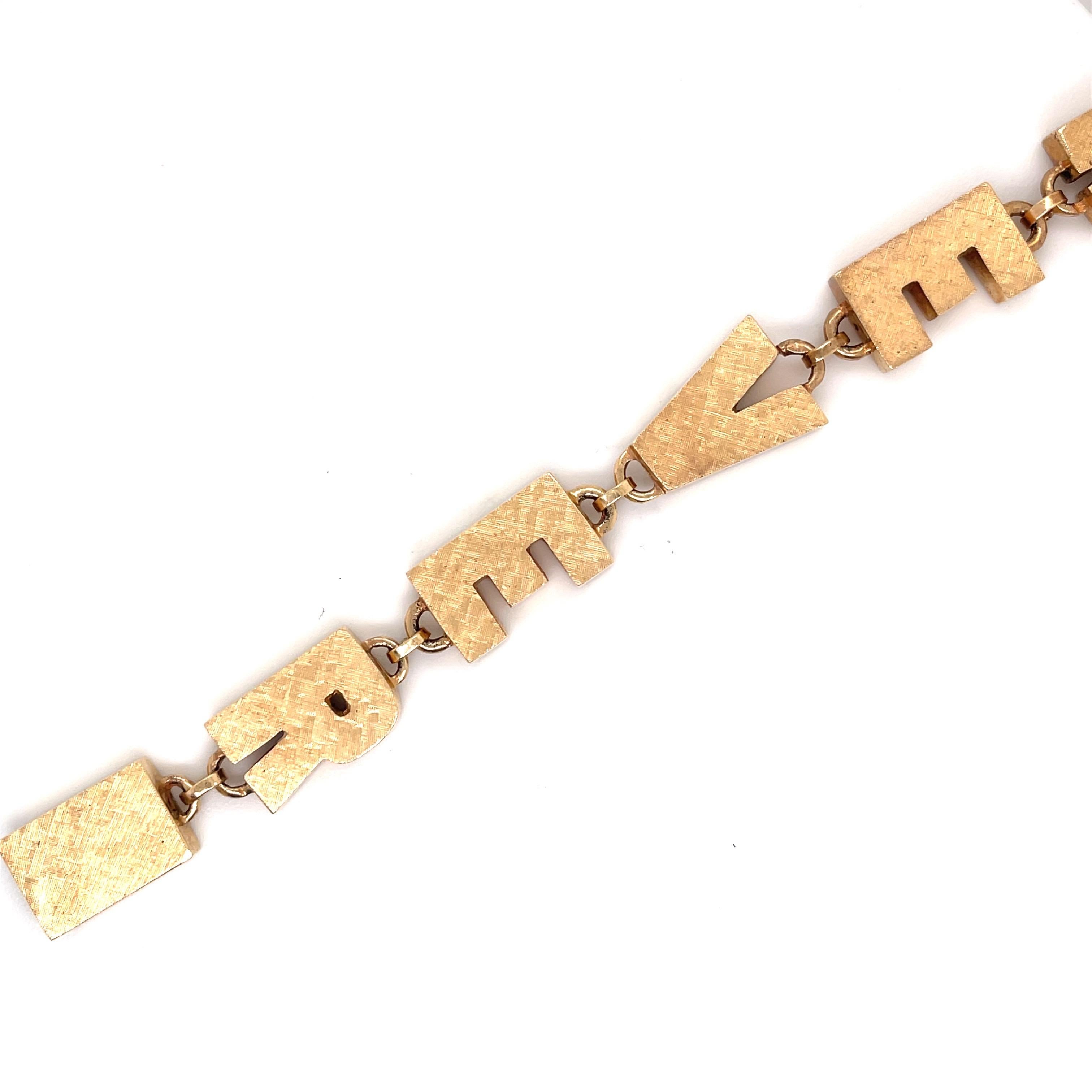 forever gold bracelet