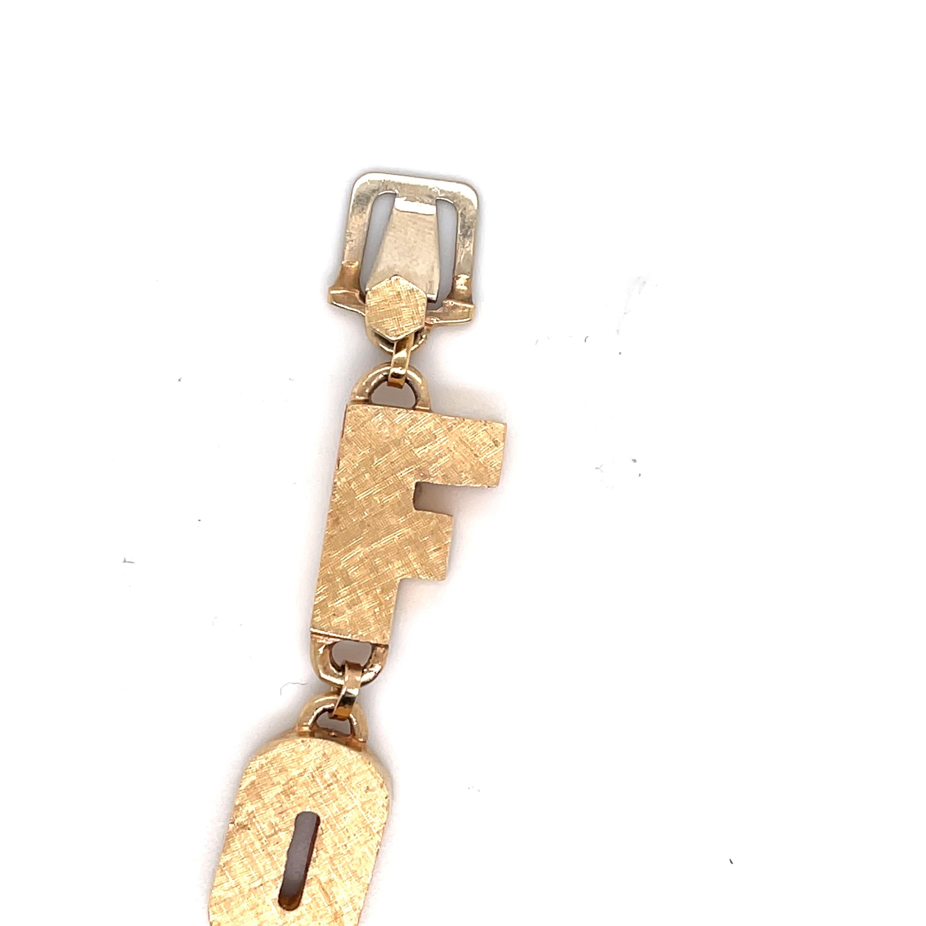 Contemporary Lucien Piccard Gold Forever Bracelet