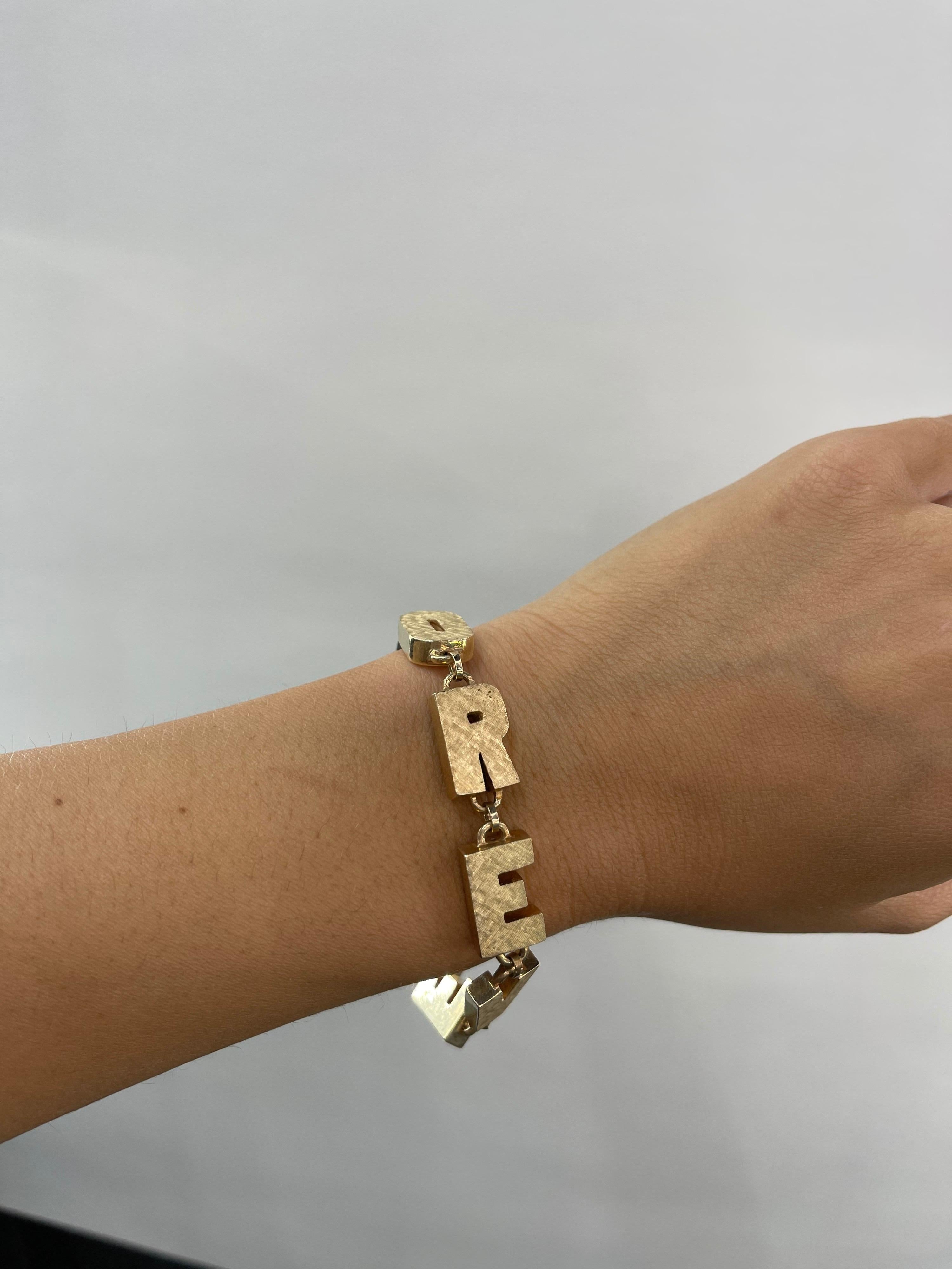 Lucien Piccard Gold Forever Bracelet In Good Condition In New York, NY