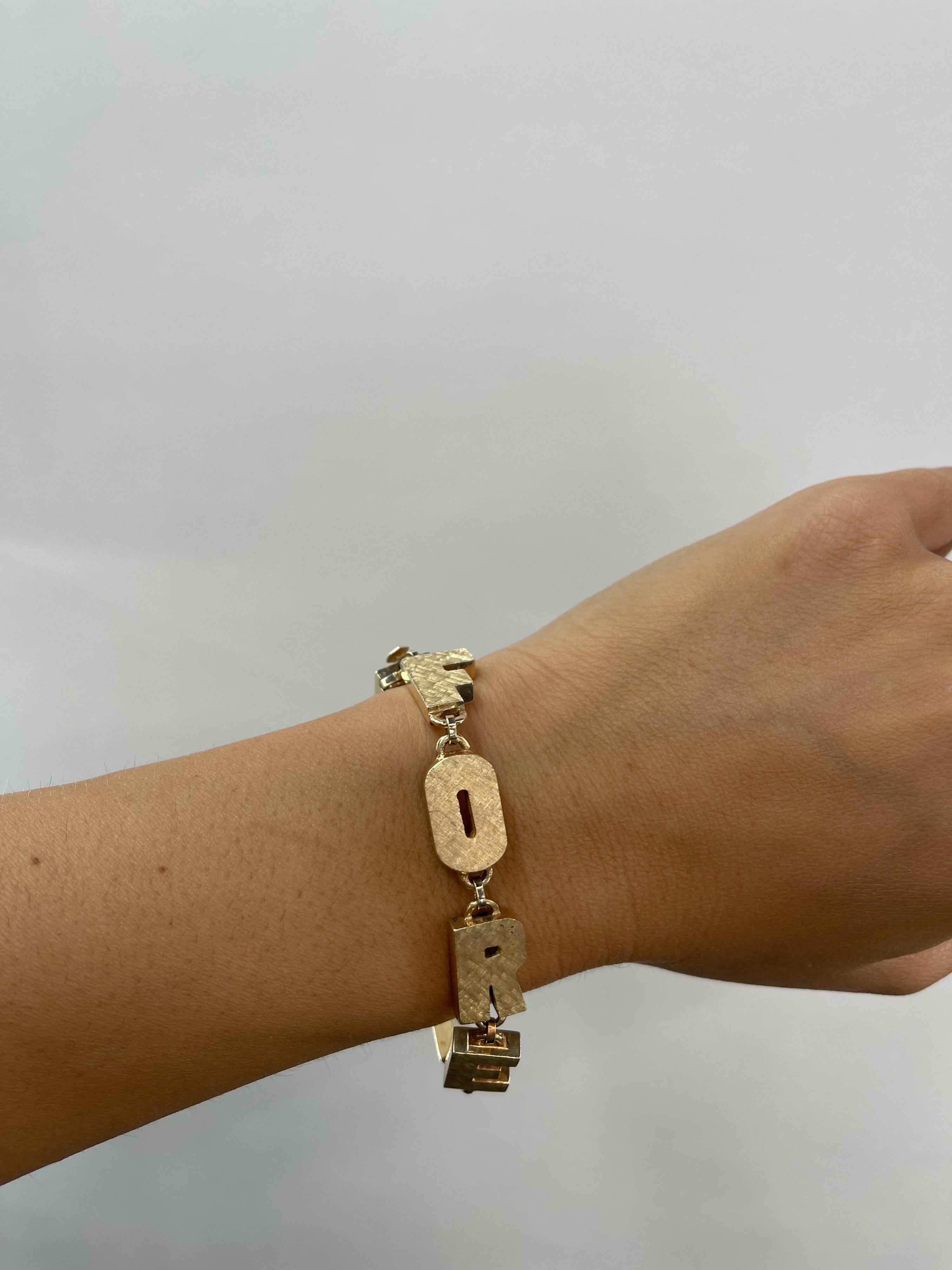 Women's or Men's Lucien Piccard Gold Forever Bracelet