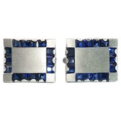 Lucien Piccard Gemelos Zafiro Paladio, Joyería de caballero de mediados de siglo