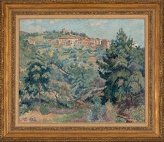 Vue de Bormes de Lucien Pissarro - Pintura de paisaje