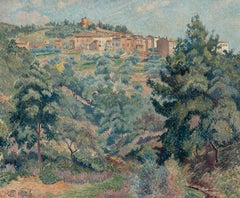 Vue de Bormes de Lucien Pissarro - Pintura de paisaje