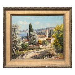 Lucien Potronat (1889-1974), French Countryside Oil On Canvas Landscape