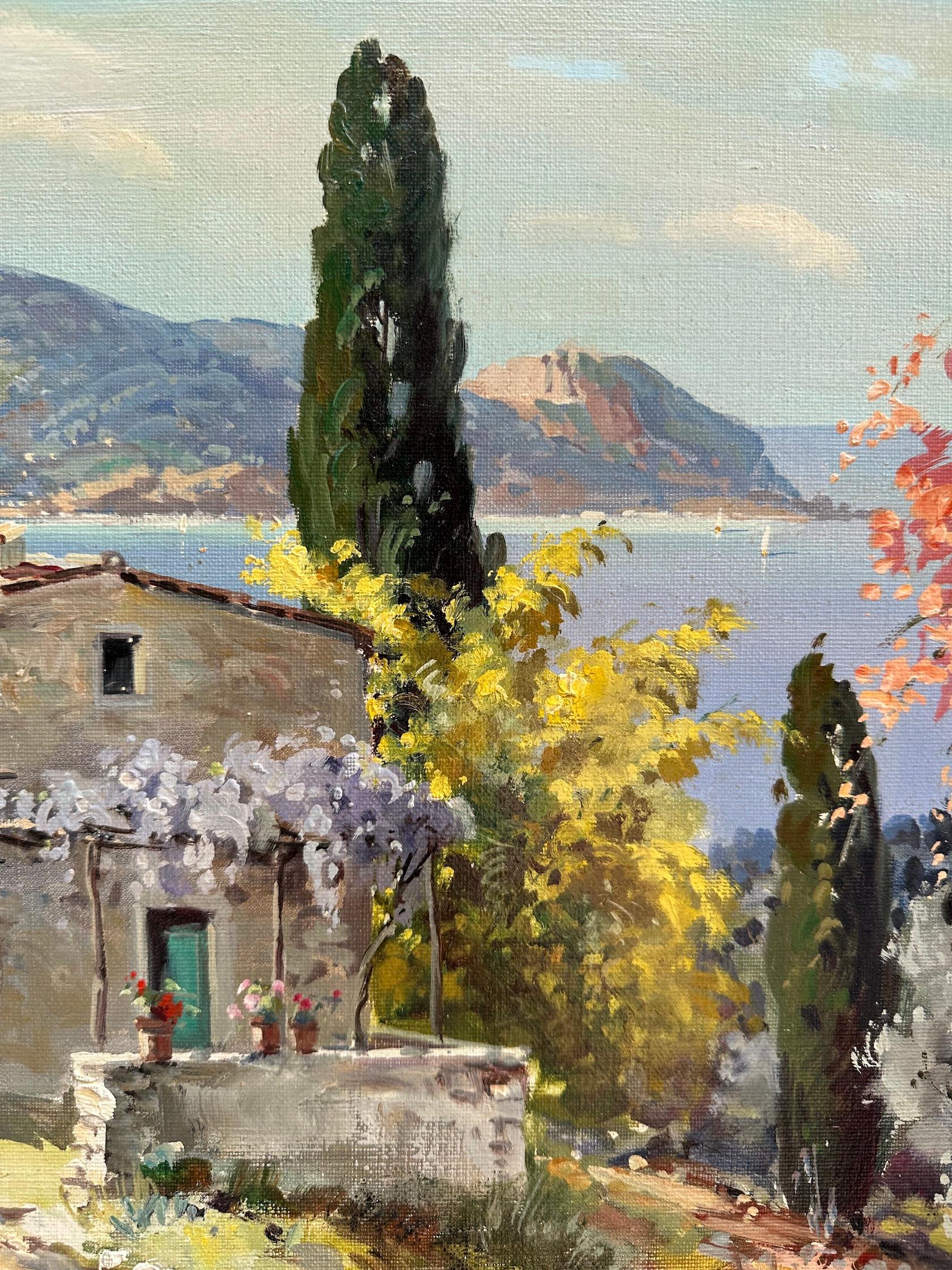 Lucien Pontronet

Landscape view in the South of France with a house over looking the Sea.
Lucien Potronat was born in Lyons (France) where he grew up and completed his artistic training and studies. Then he moved to Paris where, by the end of World