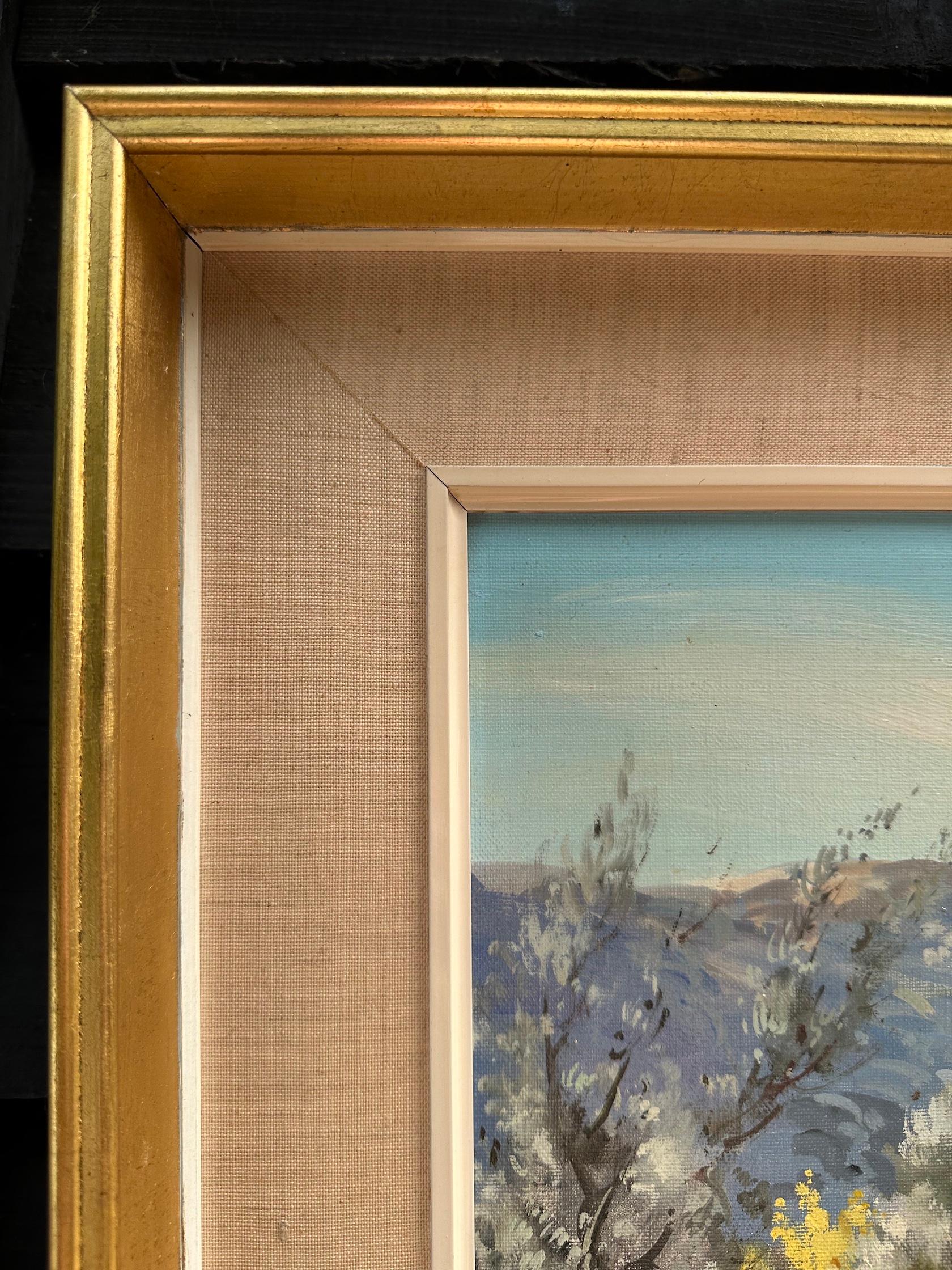 Impressionist French mid century view of the South of France with Sea views 2