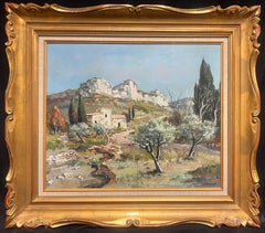 Les Baux de Provence Signed Original French Post-Impressionist Oil Painting