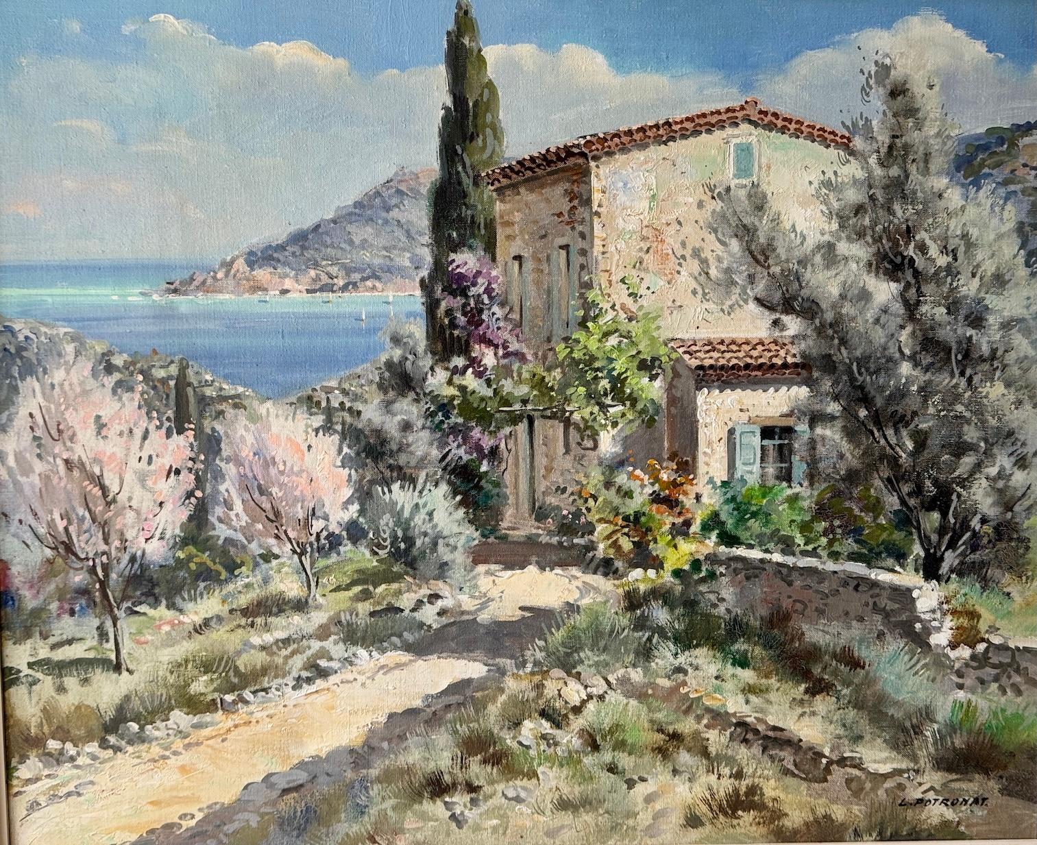 Impresionista francés de mediados de siglo  Paisaje, Le Trayas, Costa Azul Francia en venta 5