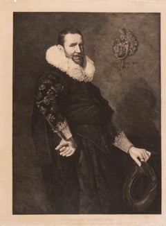 Portrait of Paulus van Beresteyn after Frans Hals - Etching - 19th Century