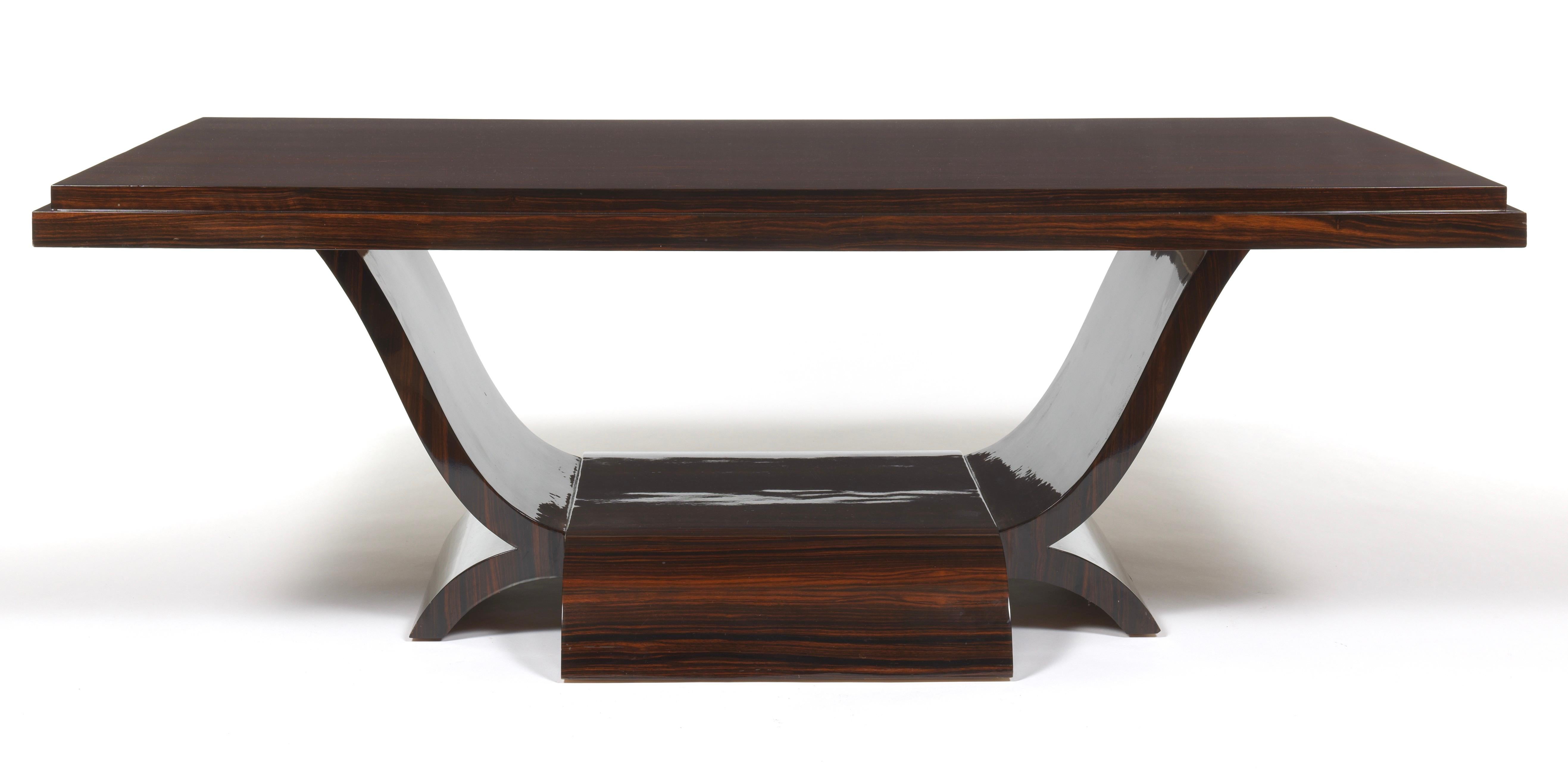Lucien Rollin Art Deco Style Rosewood Cocktail Table 1