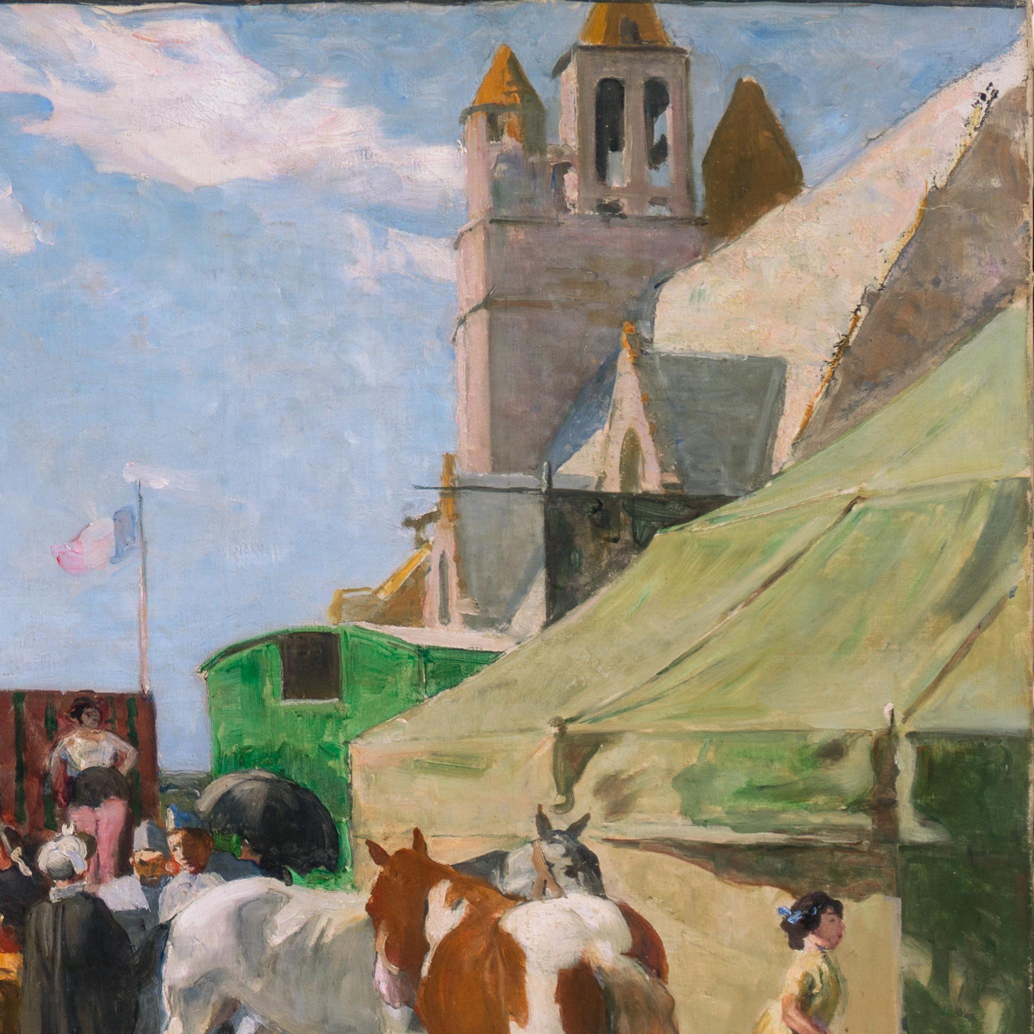 Fête Foraine, Cirque, Bretagne, Breton, Société Nationale des Beaux-Arts en vente 5