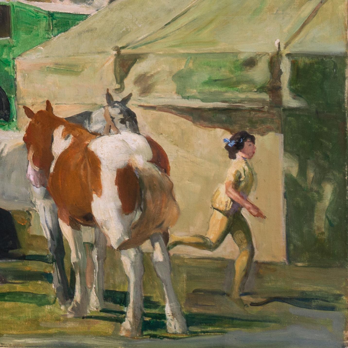 Fête Foraine, Cirque, Bretagne, Breton, Société Nationale des Beaux-Arts en vente 4