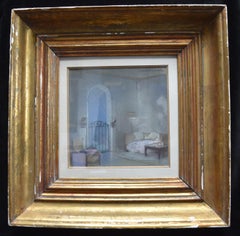 Guirand de Scevola (1871-1950) Veduta di un interno, pastello