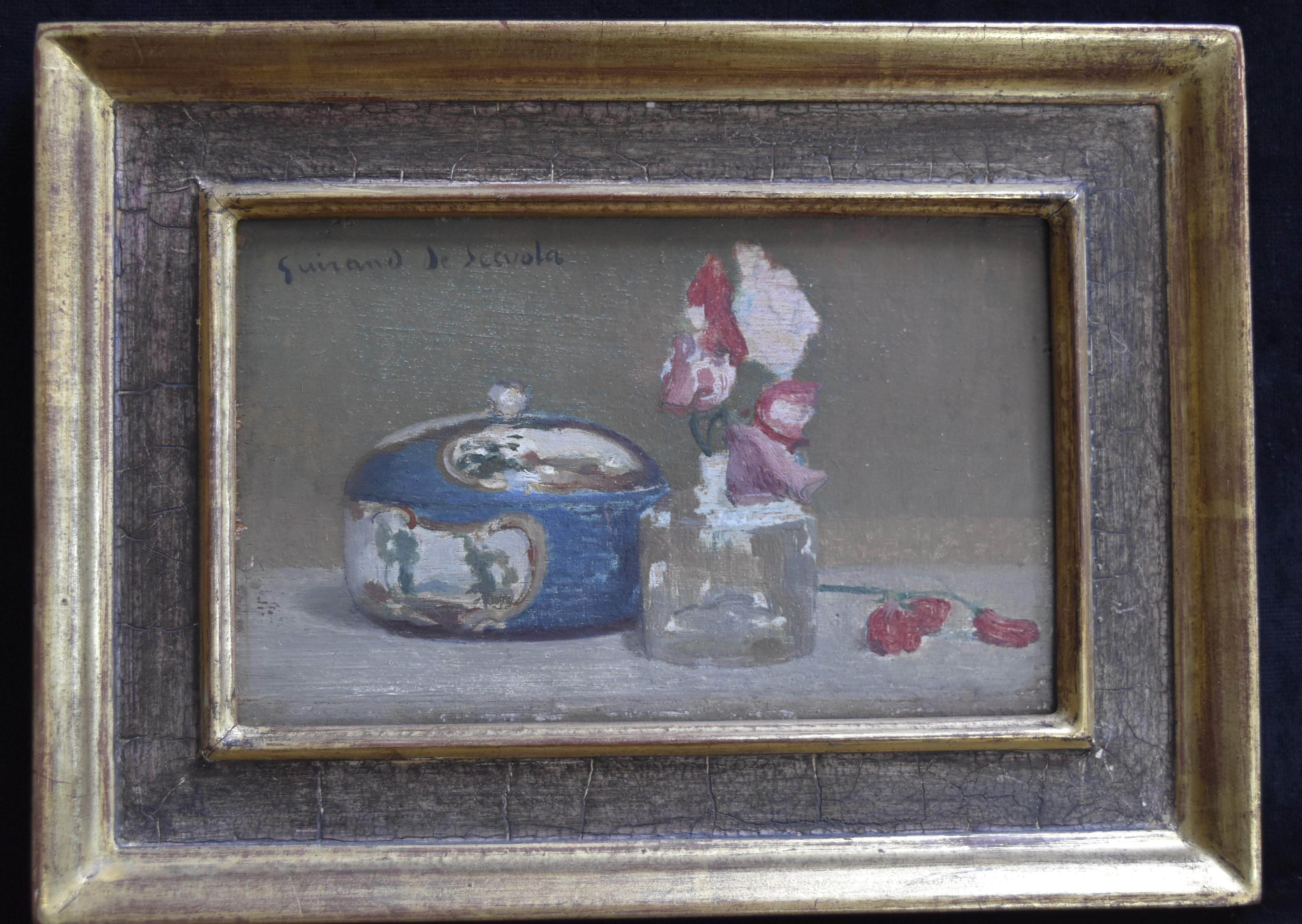 Lucien Victor Guirand de Scevola (1871-1850) A Still-Life,  Oil on panel, signed - Painting by Lucien-Victor Guirand de Scévola