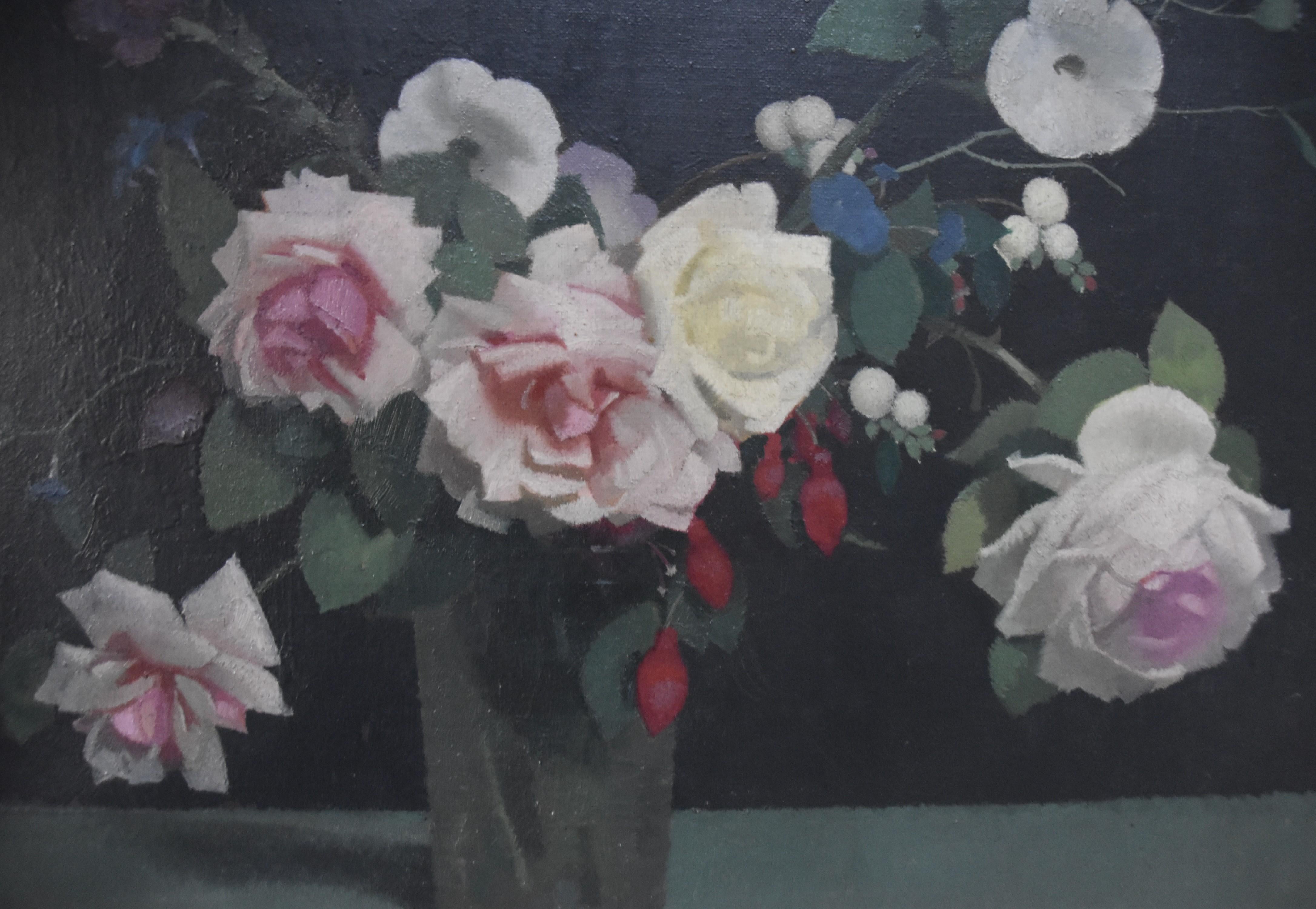  Lucien Victor Guirand de Scevola  (1871-1950) Ein Blumenstrauß, Öl auf Leinwand im Angebot 9