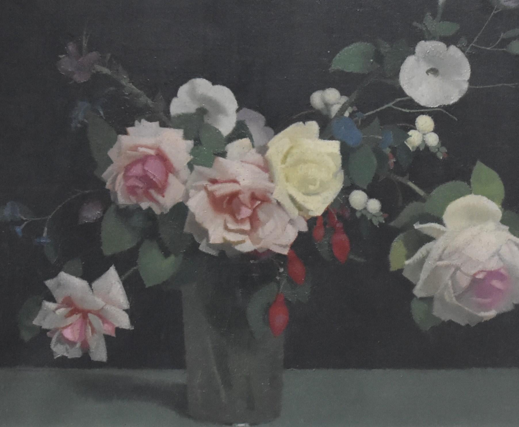  Lucien Victor Guirand de Scevola  (1871-1950) A bunch of flowers, oil on canvas For Sale 7