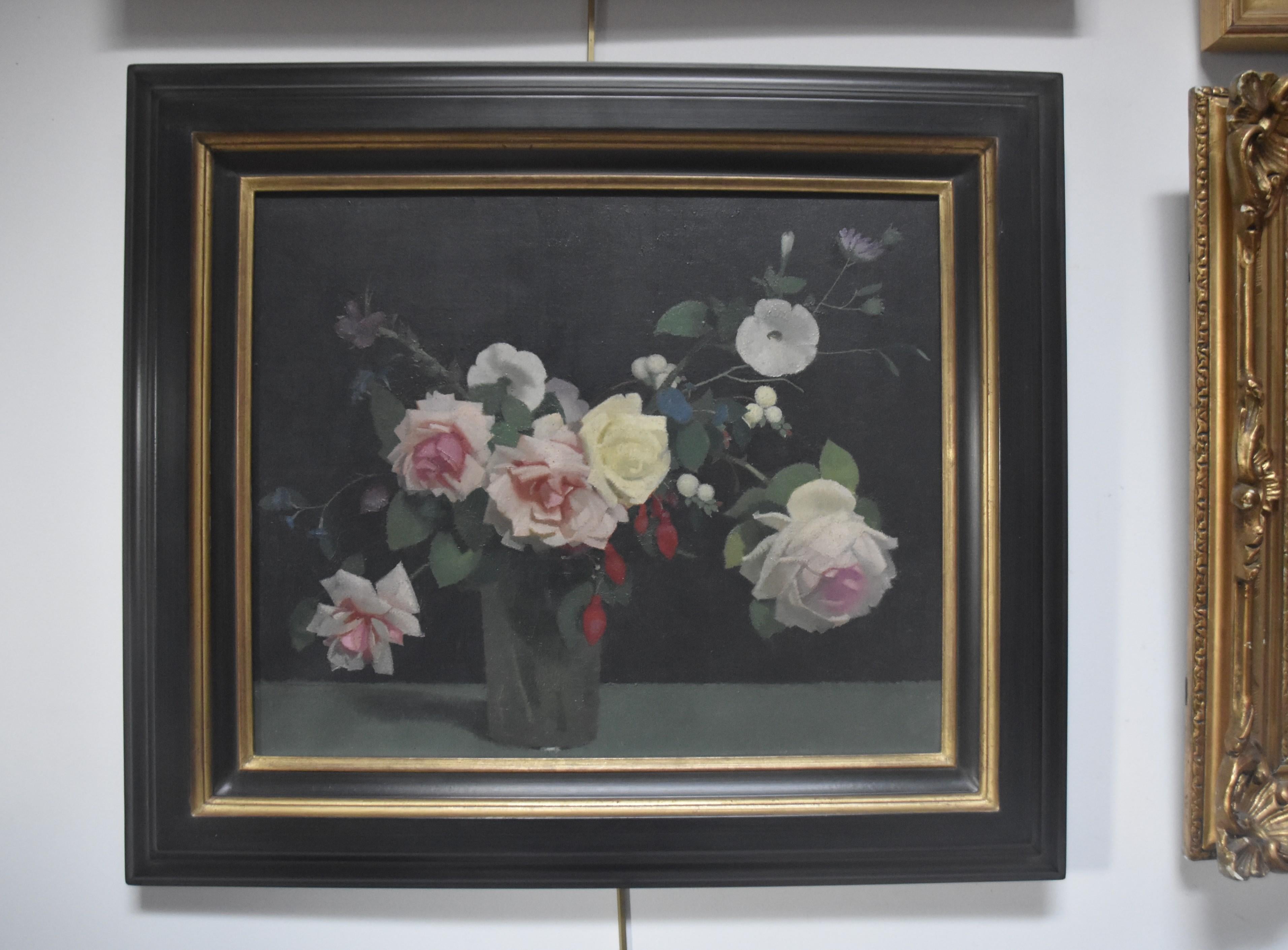  Lucien Victor Guirand de Scevola  (1871-1950) Ein Blumenstrauß, Öl auf Leinwand (Art déco), Painting, von Lucien-Victor Guirand de Scévola