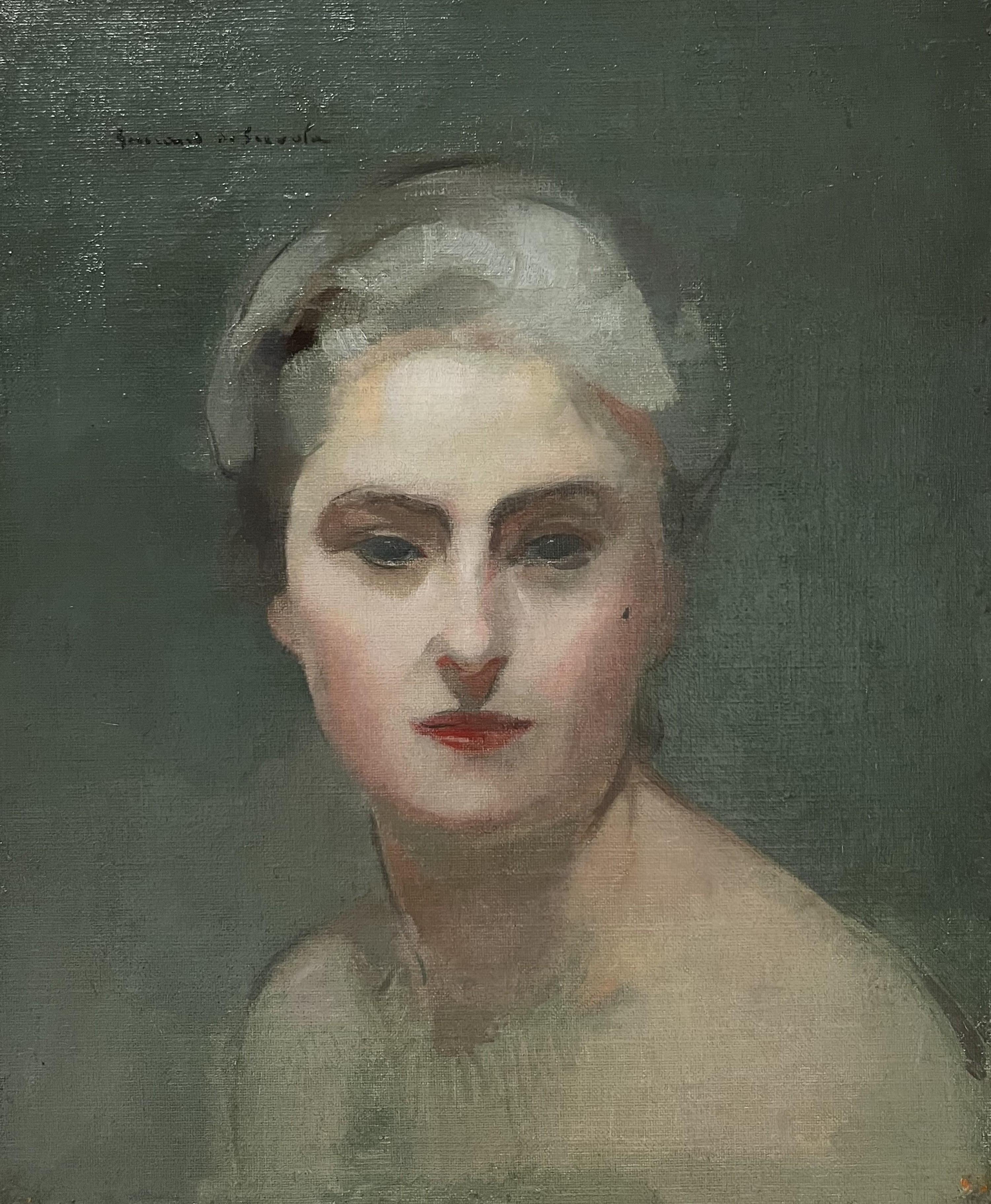 Lucien-Victor Guirand de Scévola (1871-1950) Porträt seiner Frau, Öl signiert im Angebot 10