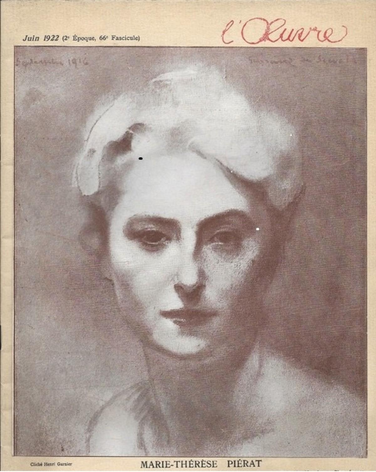 Lucien-Victor Guirand de Scévola (1871-1950) Porträt seiner Frau, Öl signiert im Angebot 12