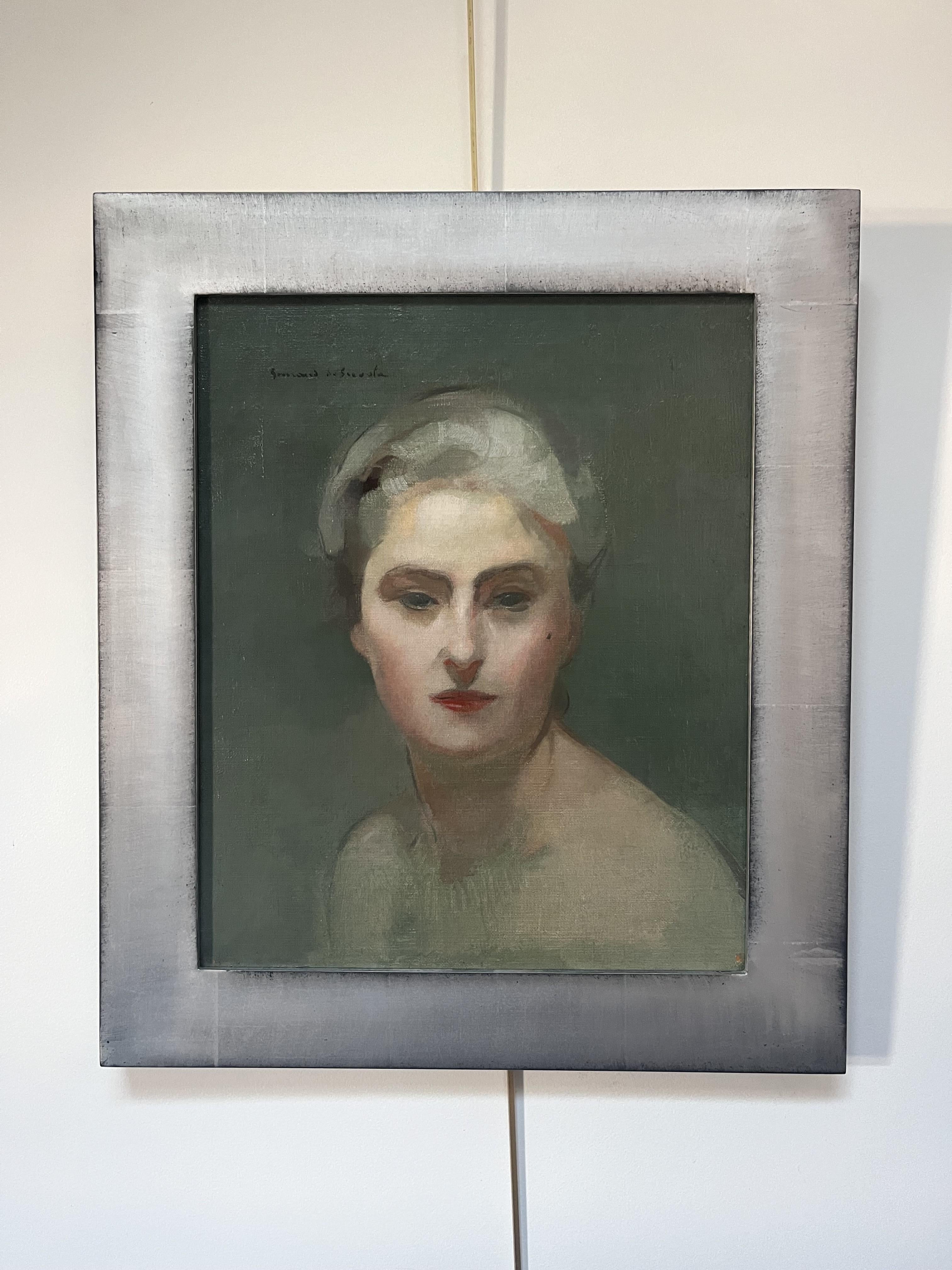 Lucien-Victor Guirand de Scévola (1871-1950) Porträt seiner Frau, Öl signiert im Angebot 3