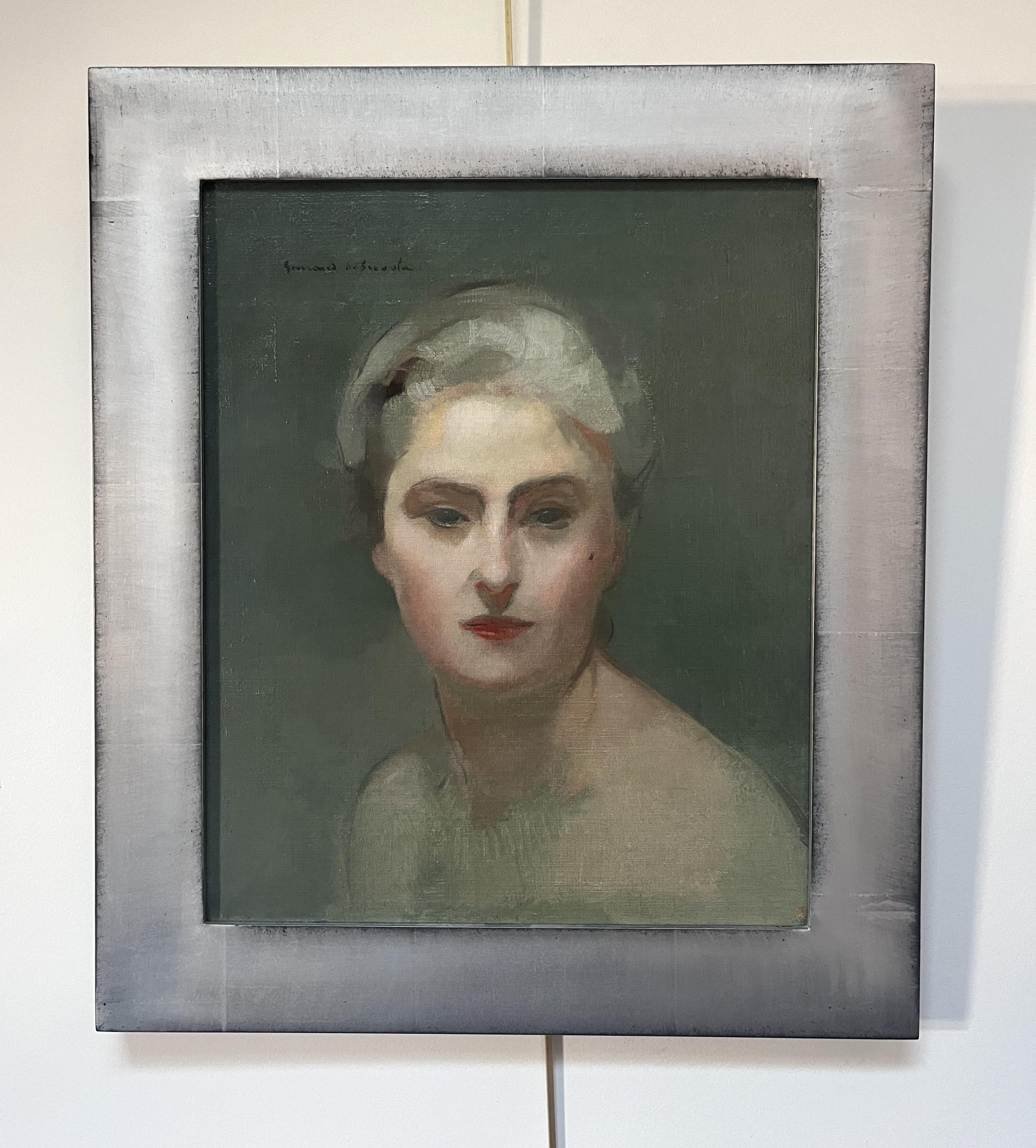 Lucien-Victor Guirand de Scévola (1871-1950) Porträt seiner Frau, Öl signiert im Angebot 4