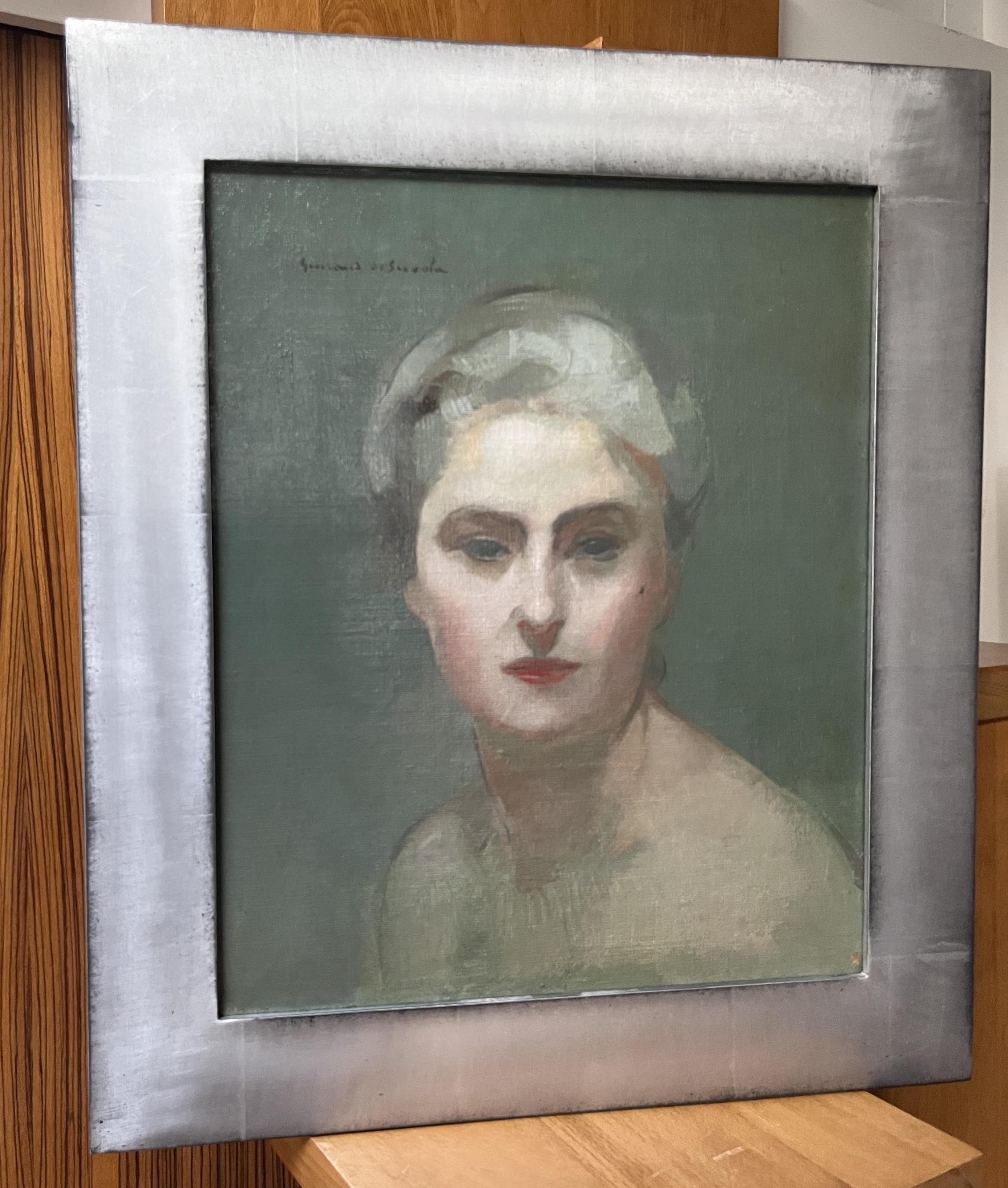 Lucien-Victor Guirand de Scévola (1871-1950) Porträt seiner Frau, Öl signiert im Angebot 6