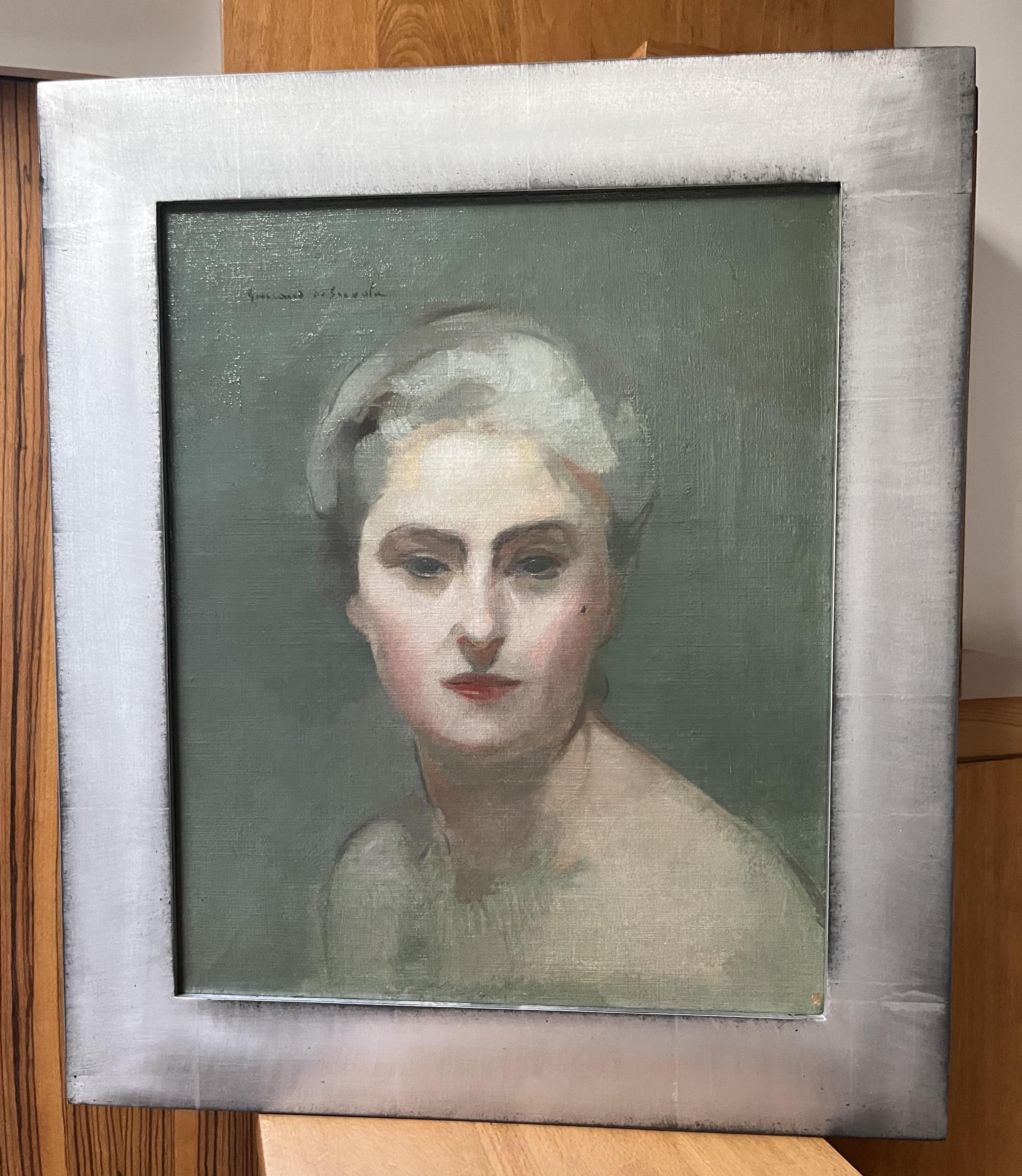 Lucien-Victor Guirand de Scévola (1871-1950) Porträt seiner Frau, Öl signiert im Angebot 7