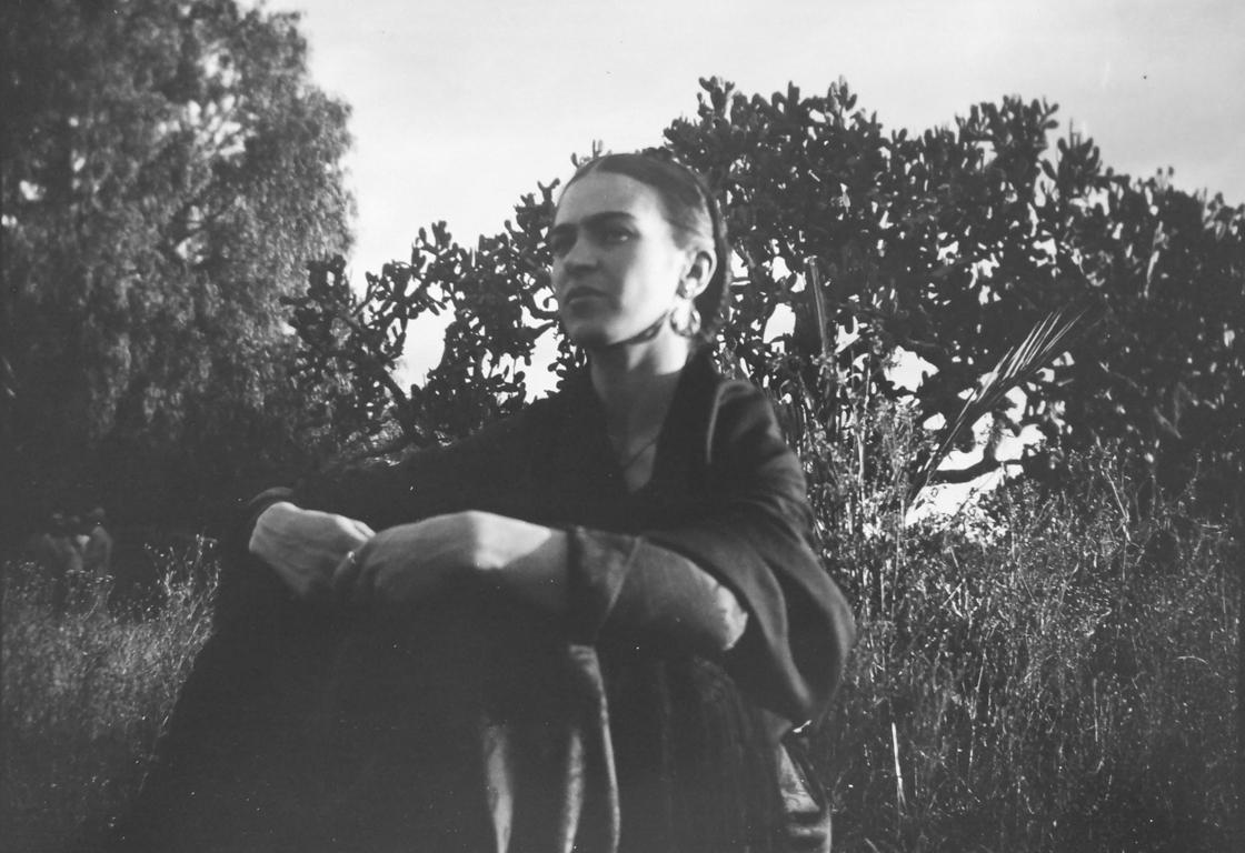 Lucienne Bloch Portrait Photograph - Frida with the Cactus