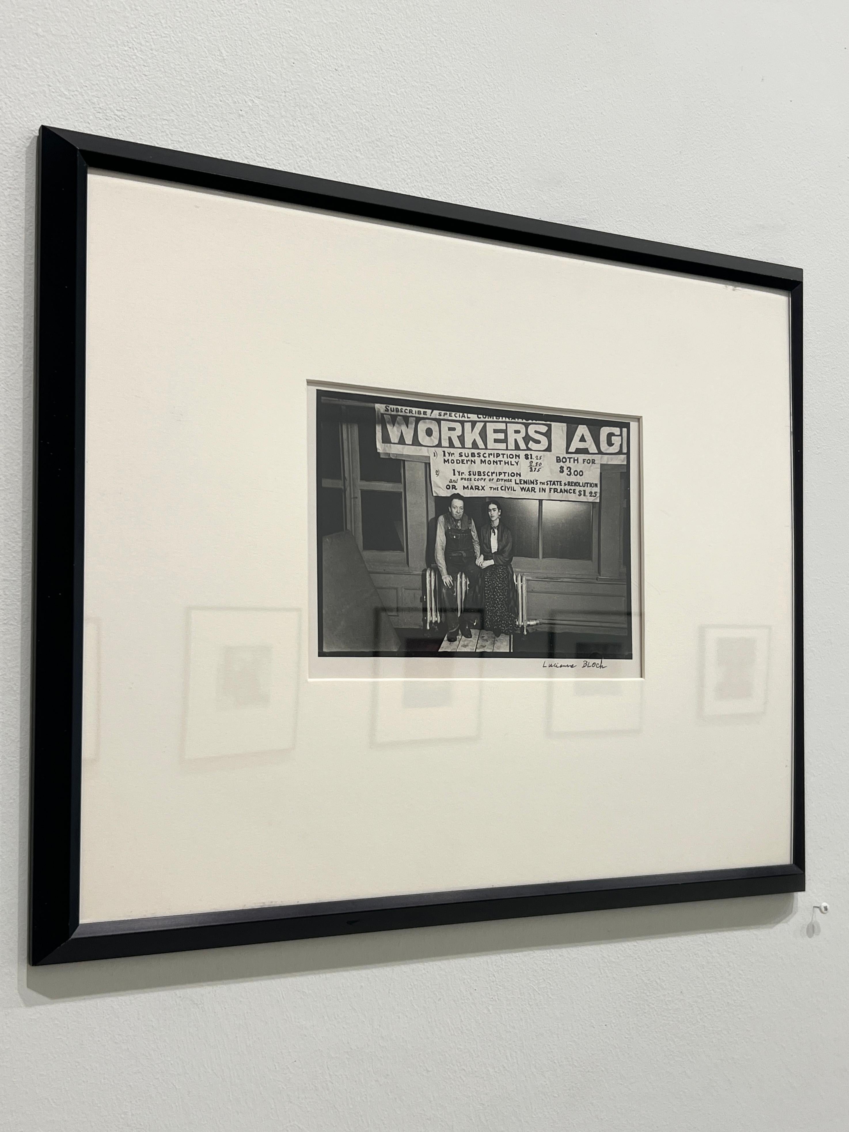 Midnight at New Workers School - Photographie en noir et blanc, Woman Artist, Frida en vente 4