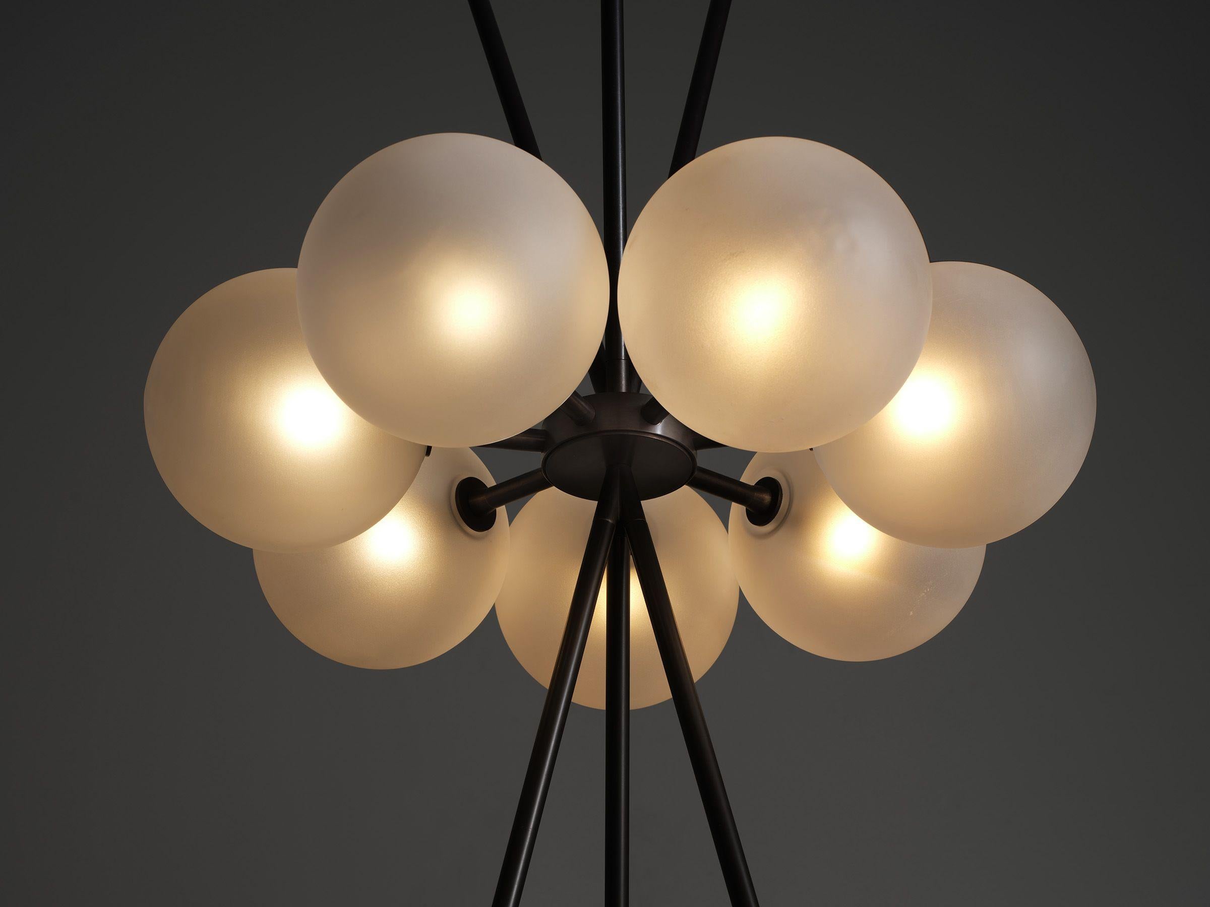 The Lucienne Floor Lamp designed by Blueprint Lighting; a playful piece of functional sculpture inspired by the fabric designs of Lucienne Day. 

A note on the design: Blueprint lighting's Chief Luminary, Kelly Aaron, opened her first Mid-Century