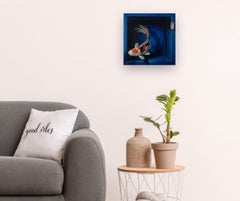 Showa - pintura al óleo realista original - obra de arte contemporánea sobre la vida salvaje