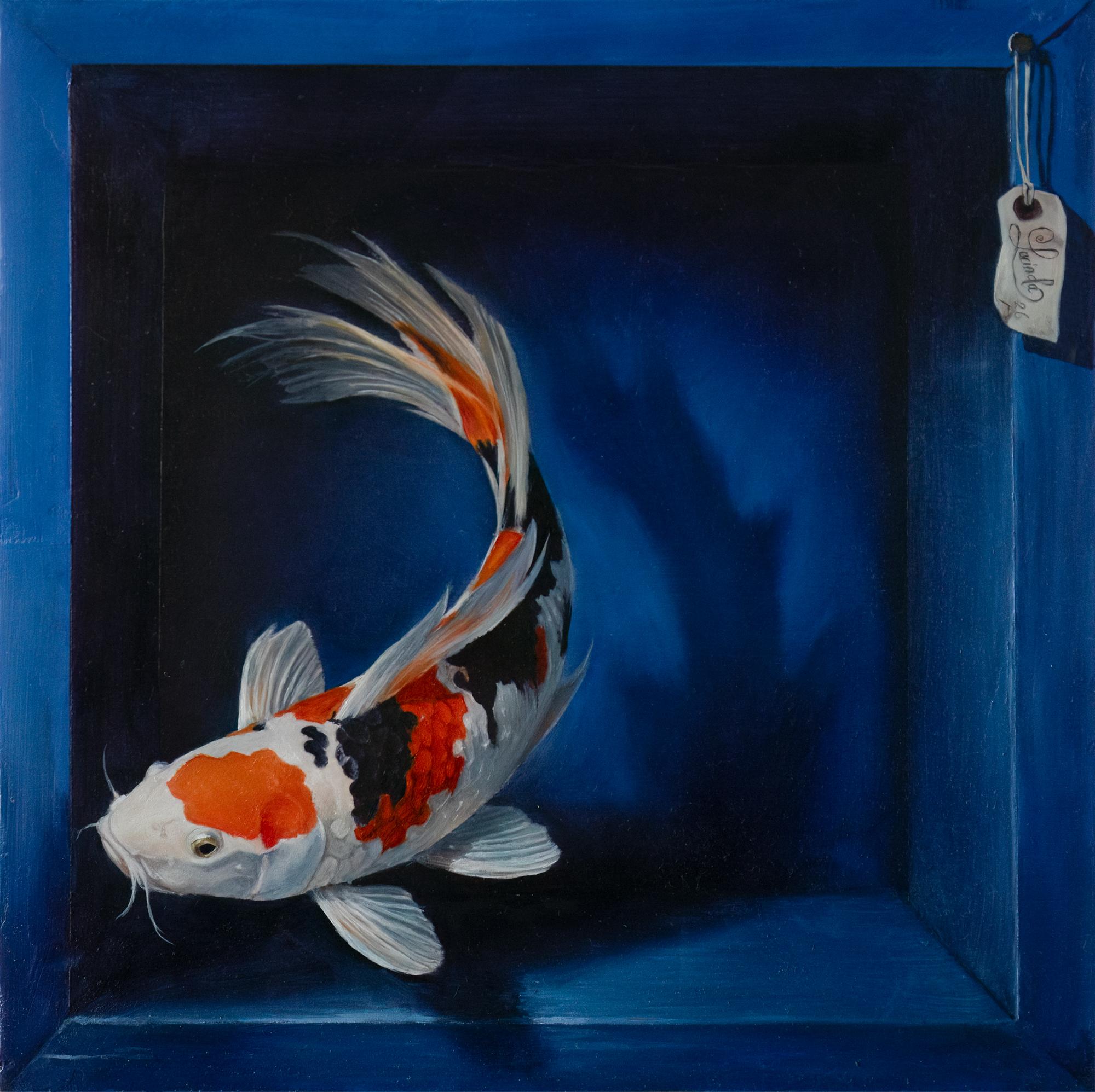 Showa - original realistisches Ölgemälde - zeitgenössisches Kunstwerk der Tierwelt