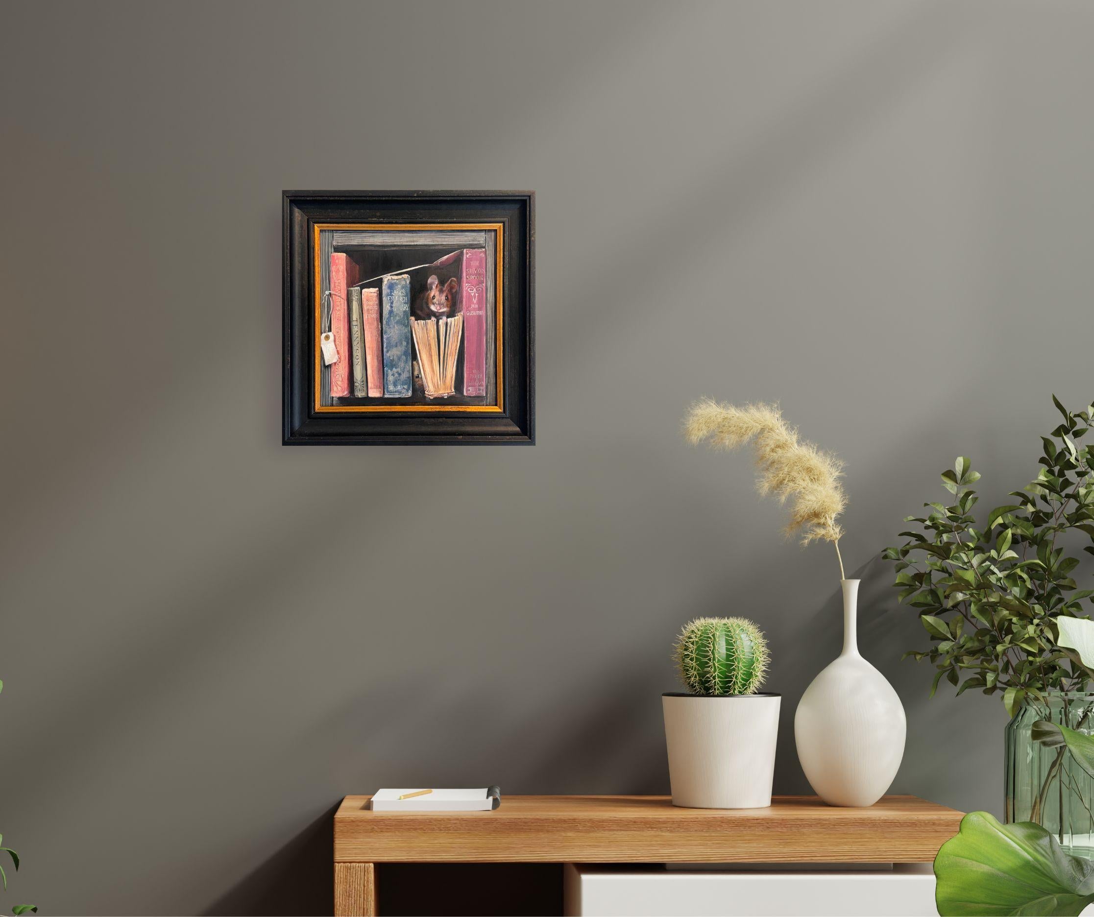 Der Silberlöffel - original realistisches Ölgemälde - zeitgenössische Kunst in der freien Natur – Painting von Lucinda Holland