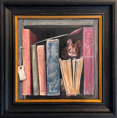 The Silver Spoon - original realism oil painting-contemporary wildlife art