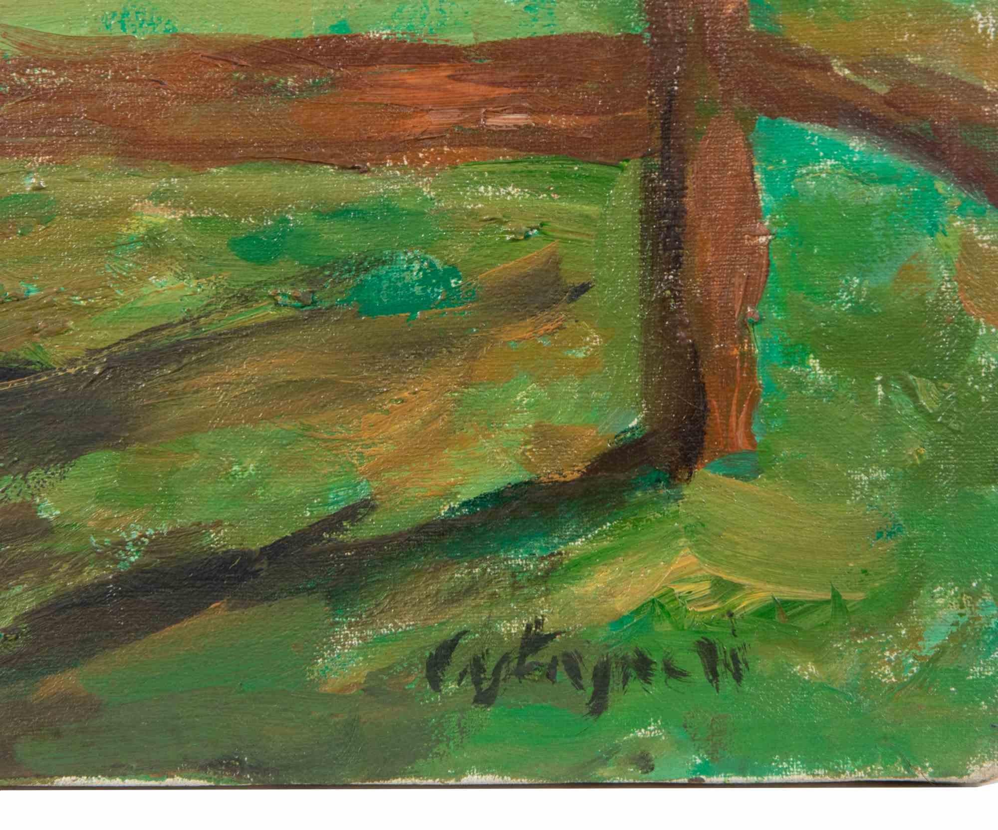 Le Chevalier - Peinture à l'huile de Lucio Castagneri - 1990 en vente 2